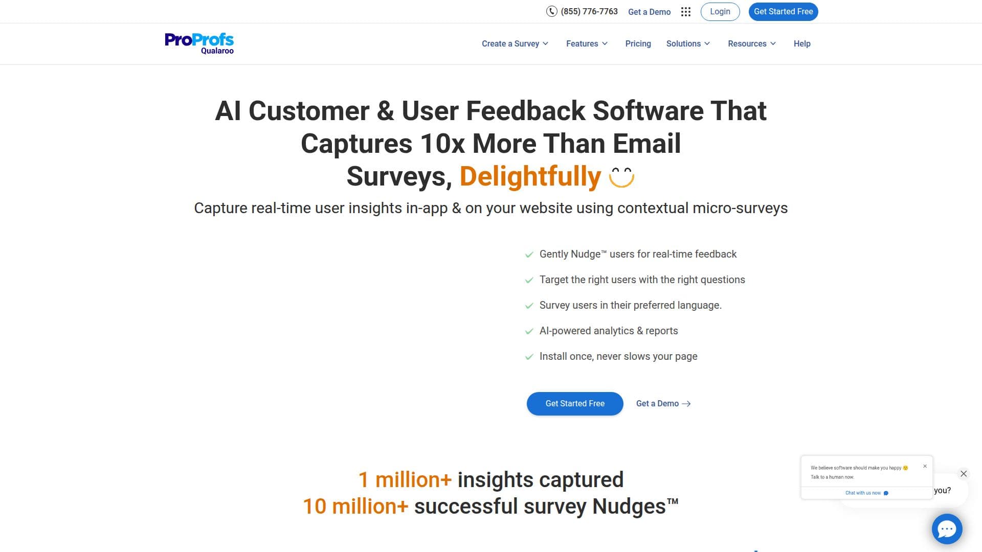 Qualaroo Feedback Software screenshot