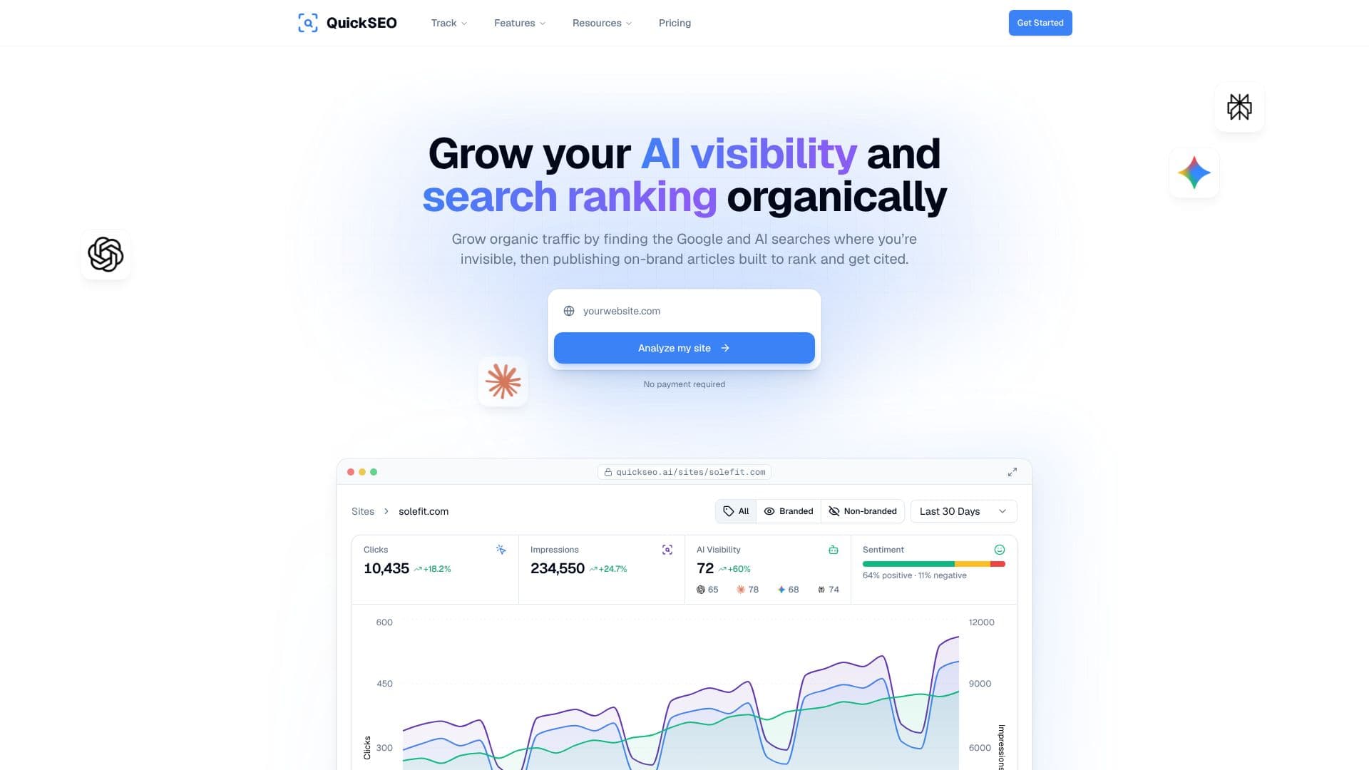 لقطة شاشة لـ QuickSEO