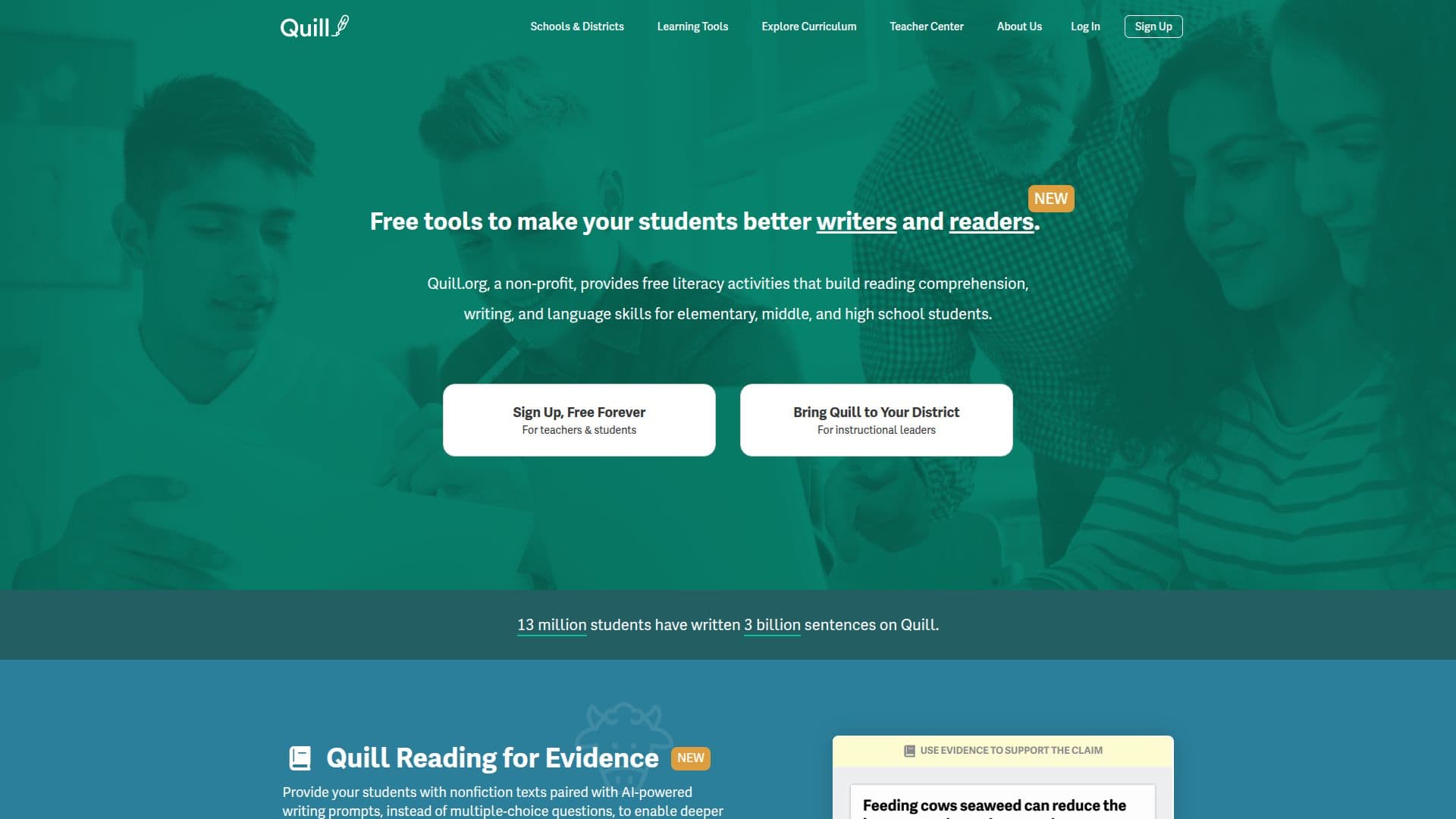Quill.org Interaktive Schreib- und Grammatikübungen screenshot