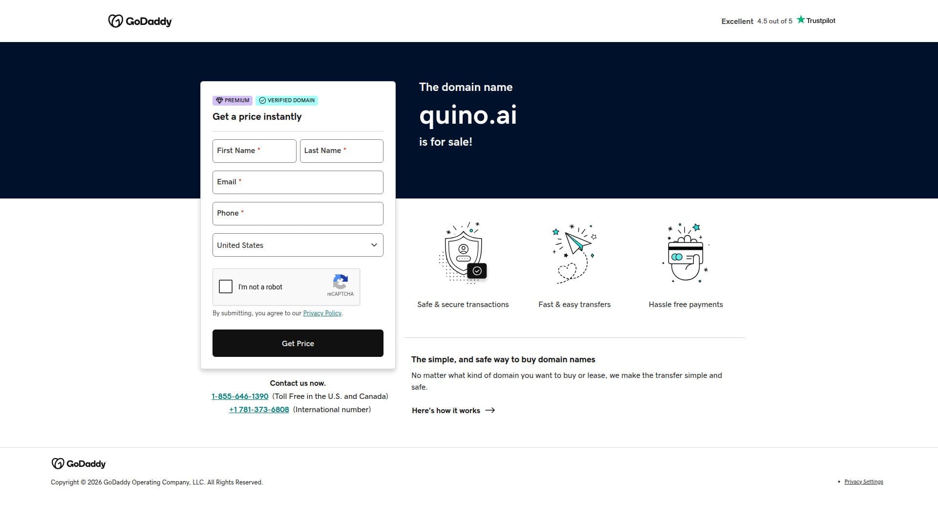 Capture d’écran de Quino.ai