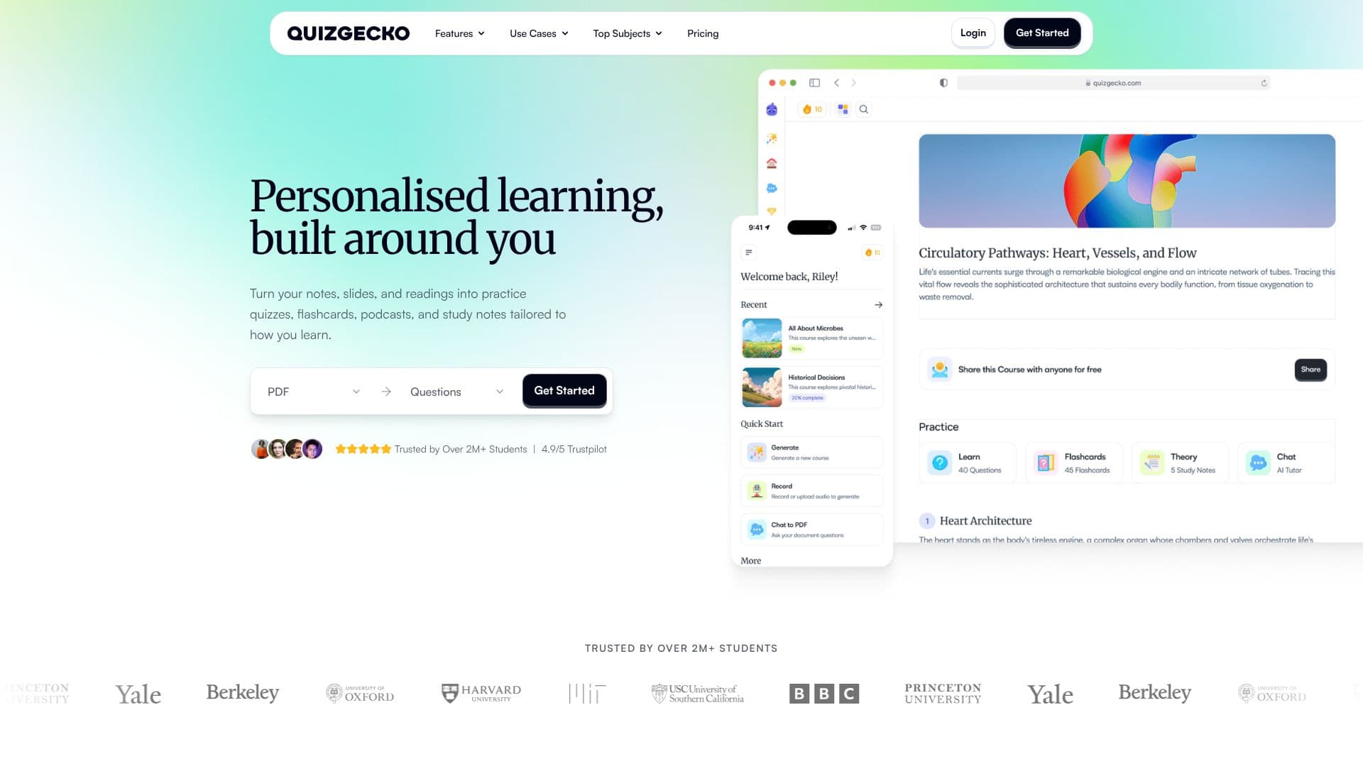 Quizgecko screenshot