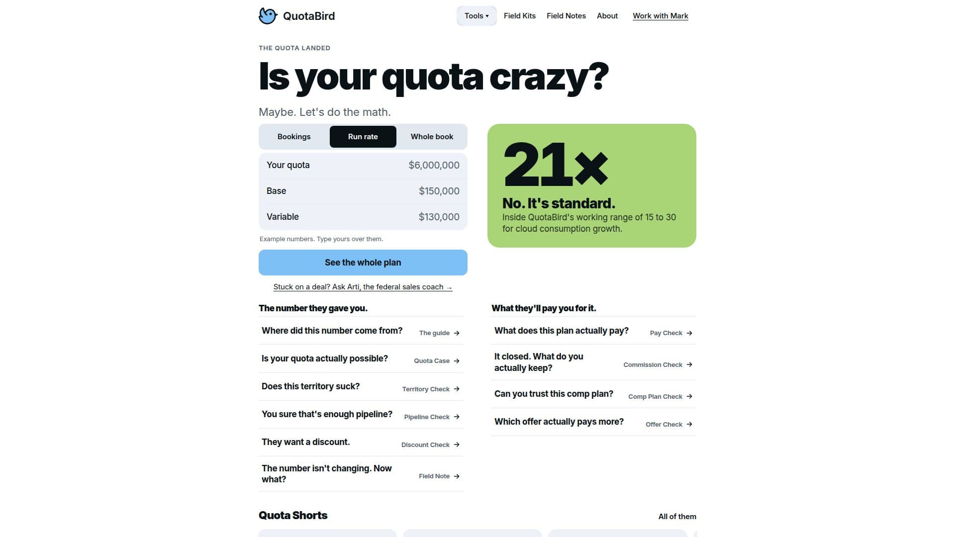QuotaBird screenshot