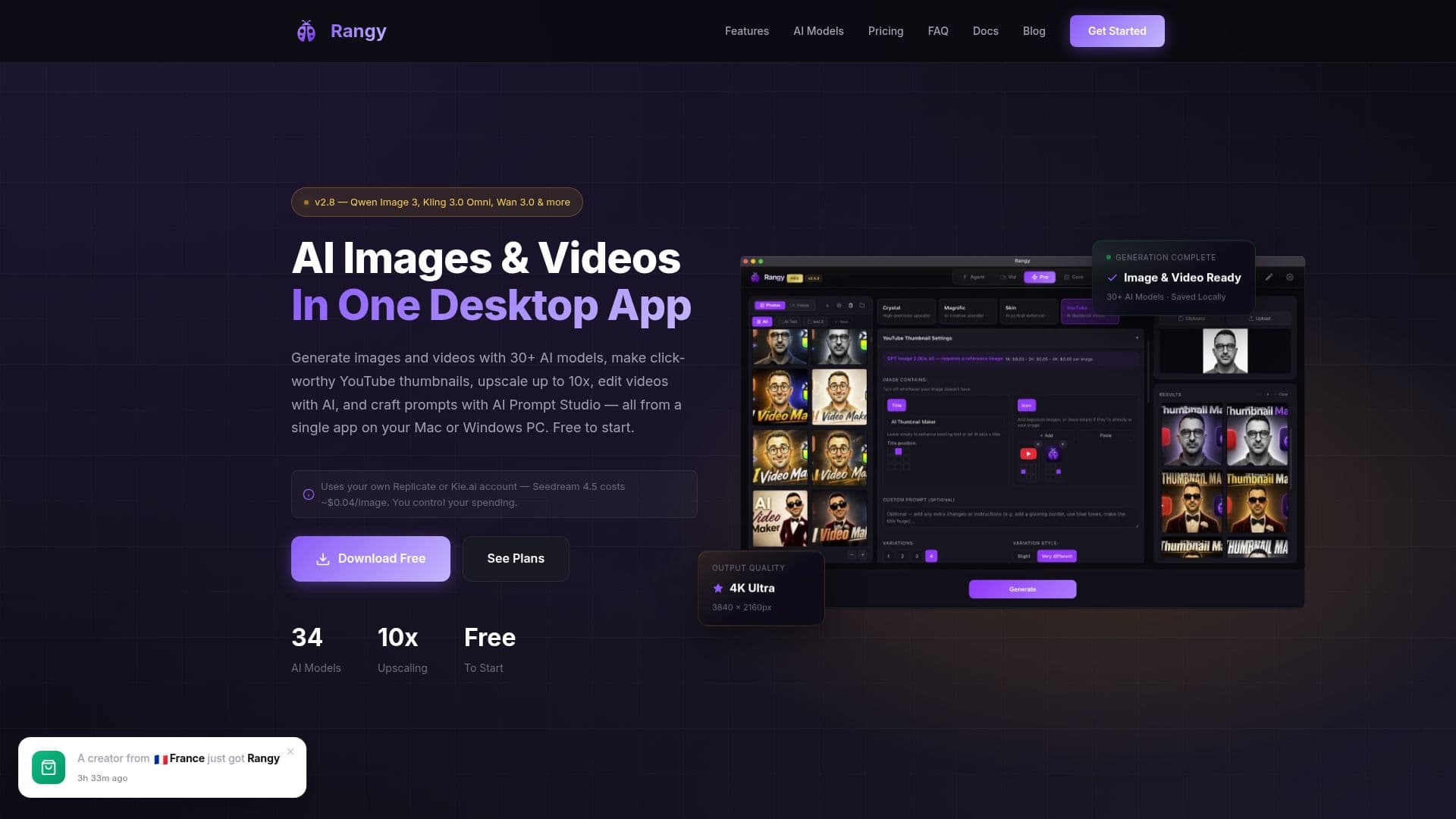 Rangy AI Image & Video Generator screenshot