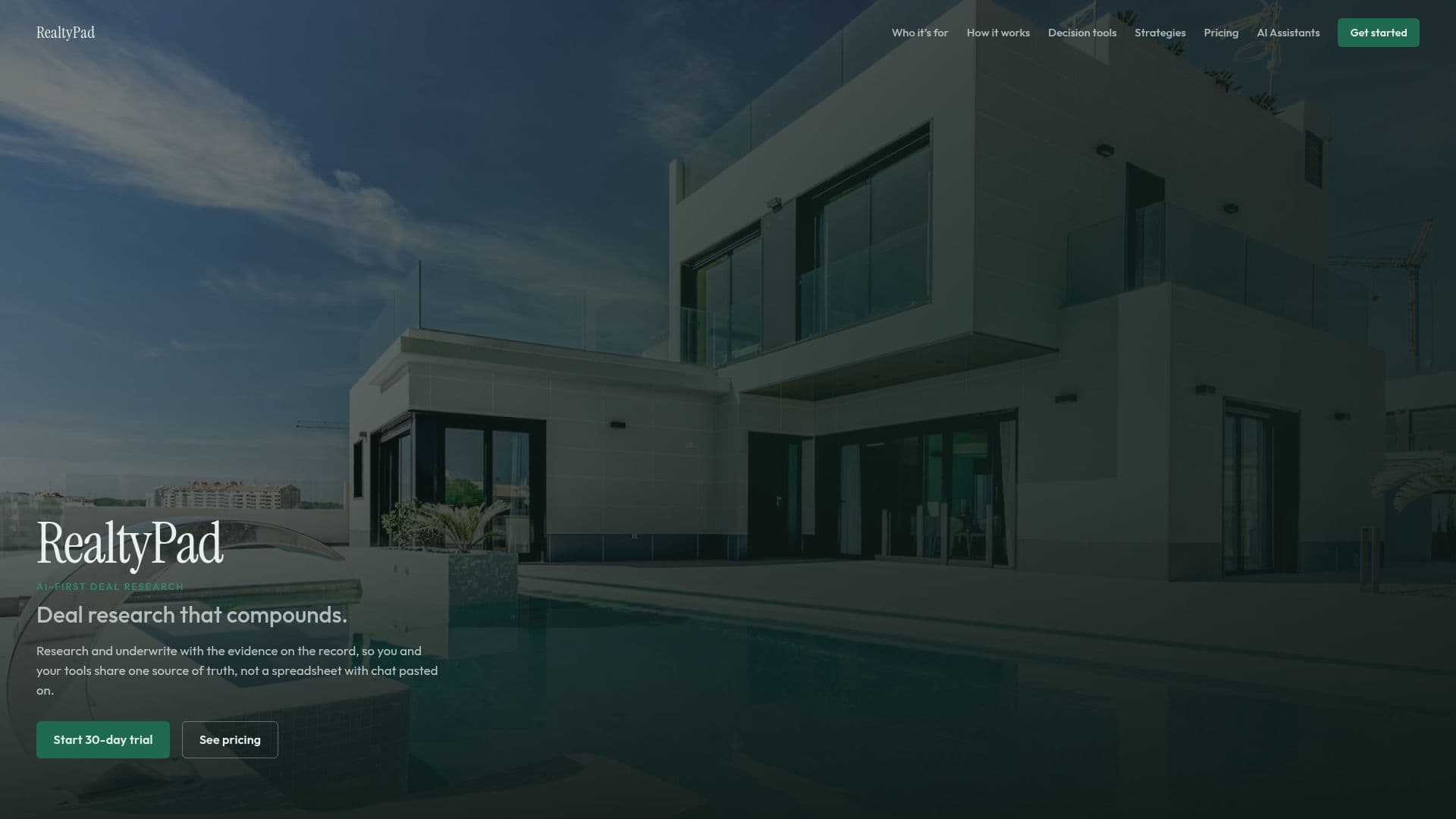 RealtyPad screenshot