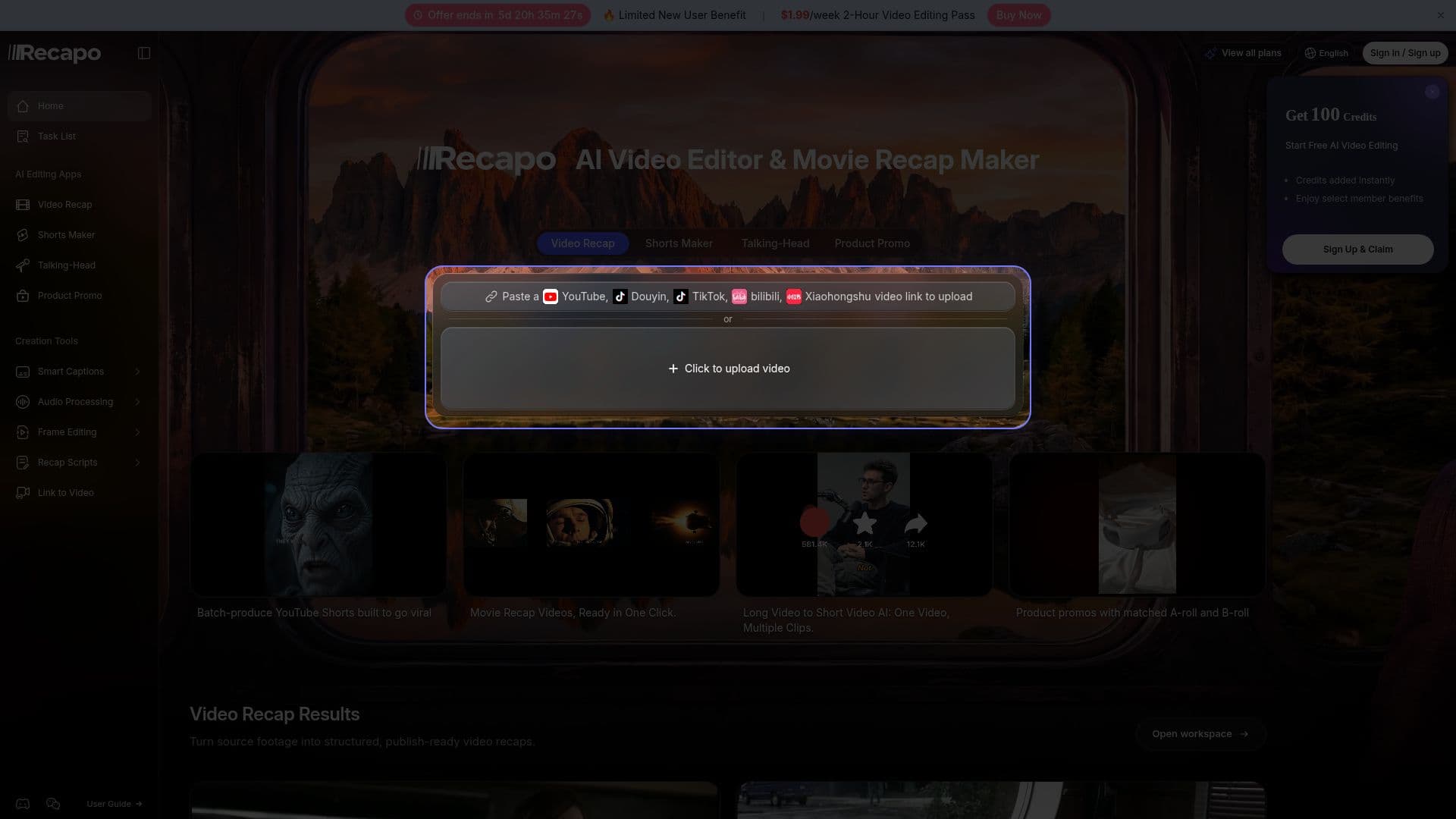 Recapo screenshot