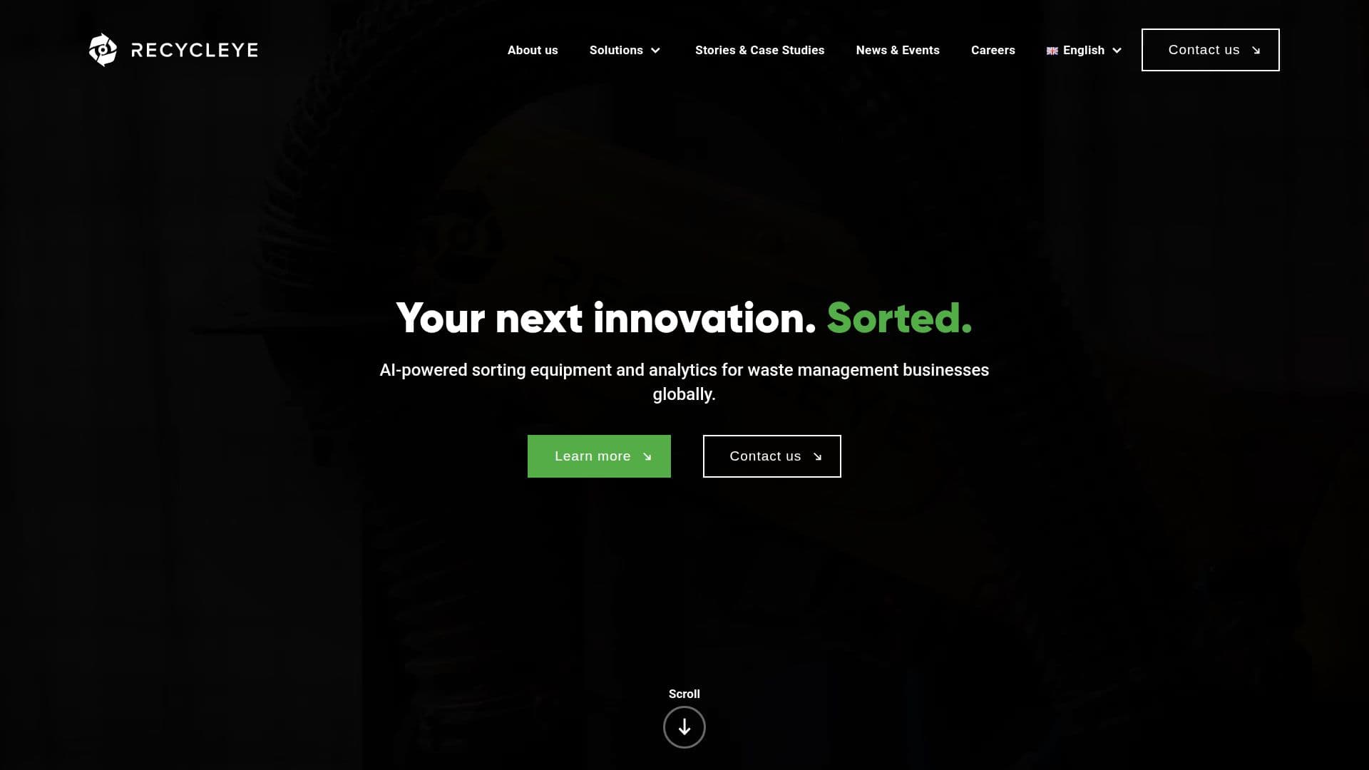Recycleye AI Robotics screenshot