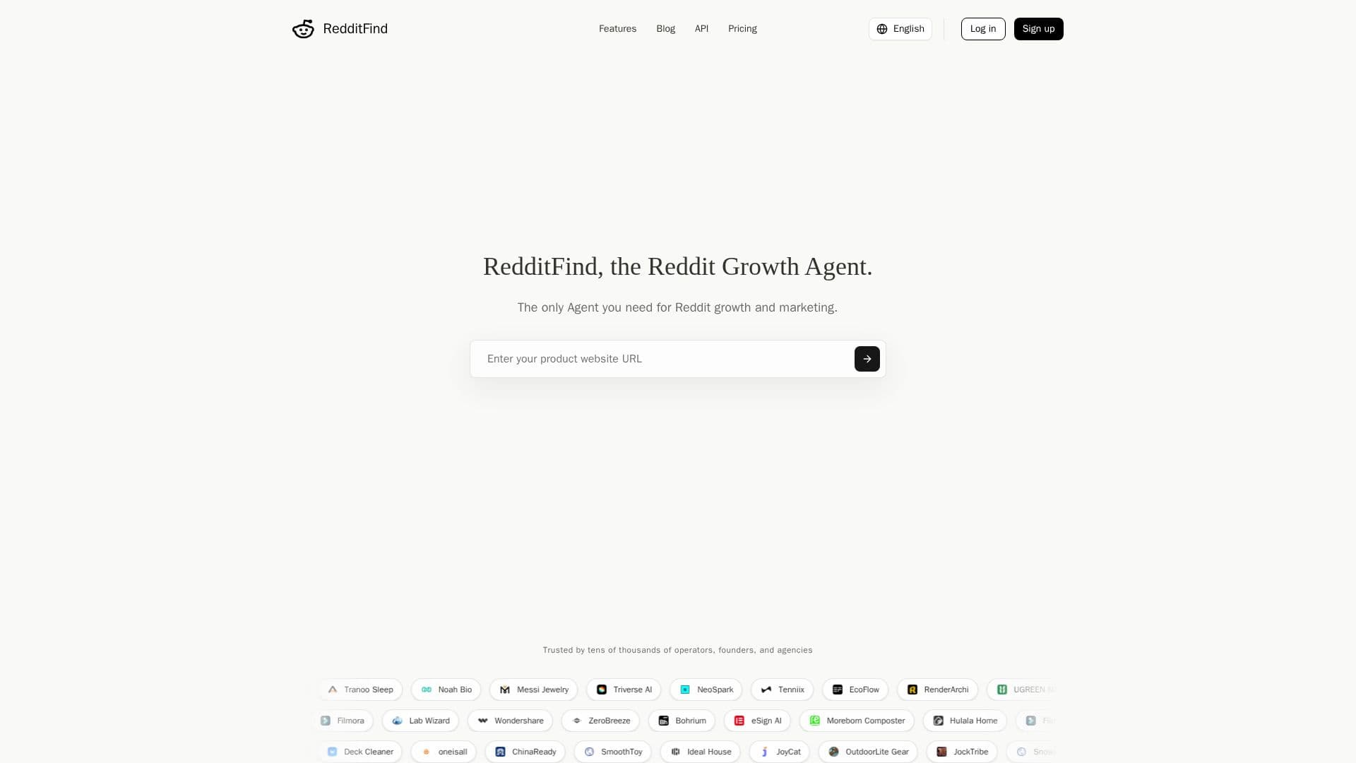 Captura de pantalla de RedditFind - Agente de Crecimiento AI para Reddit