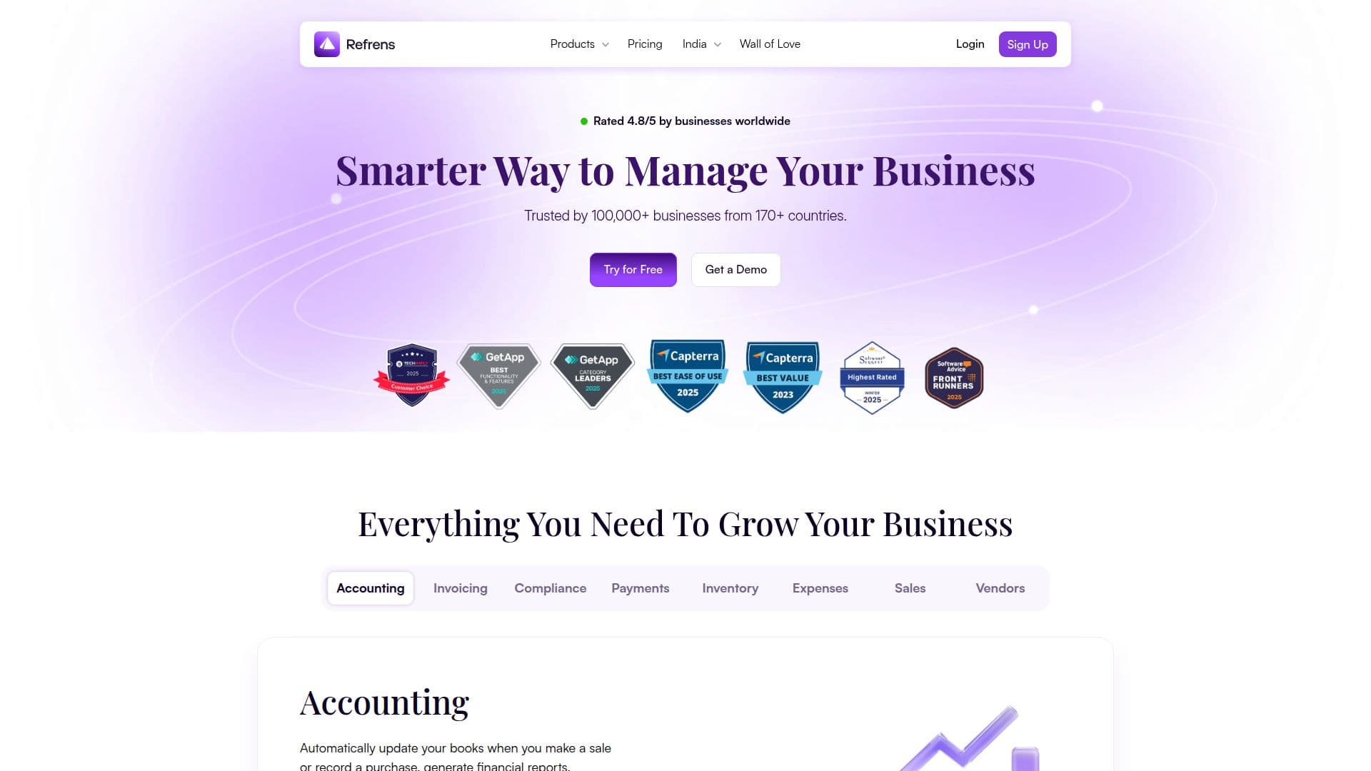 Refrens Accounting Software screenshot