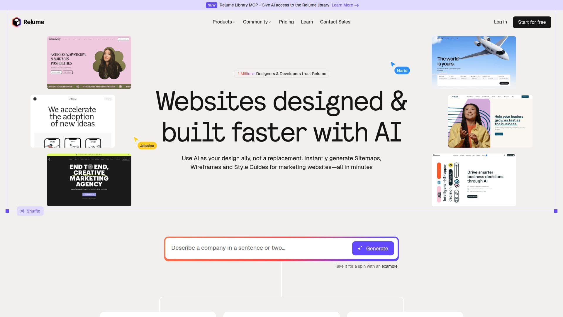 Relume screenshot