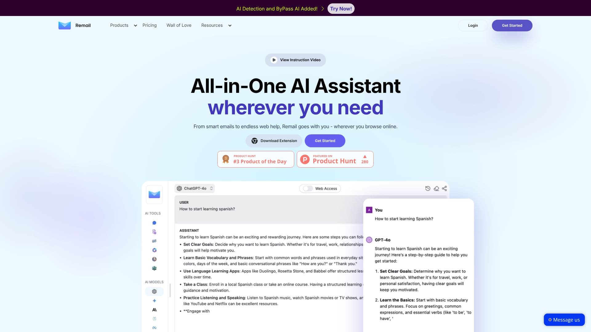 Screenshot von Remail - KI-Assistent