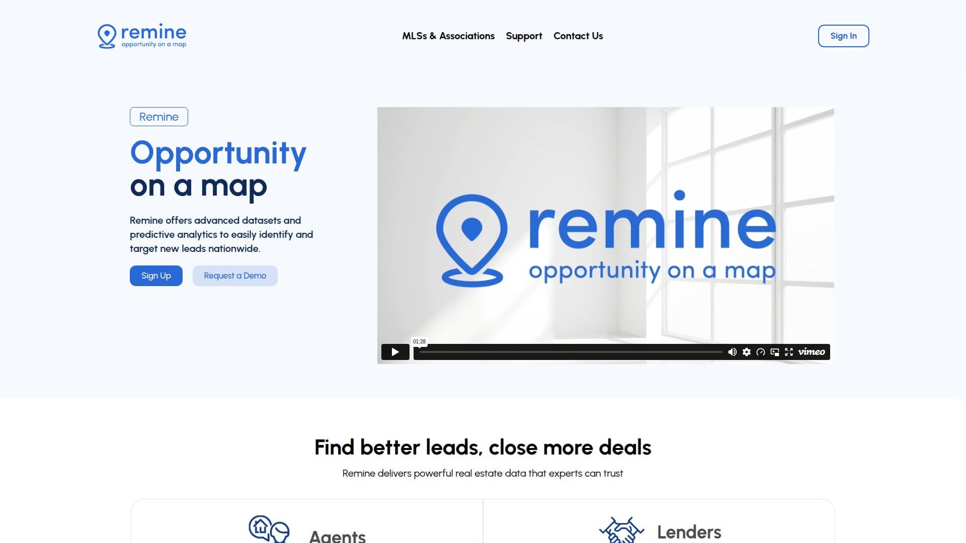 Remine Intelligence Immobilière screenshot