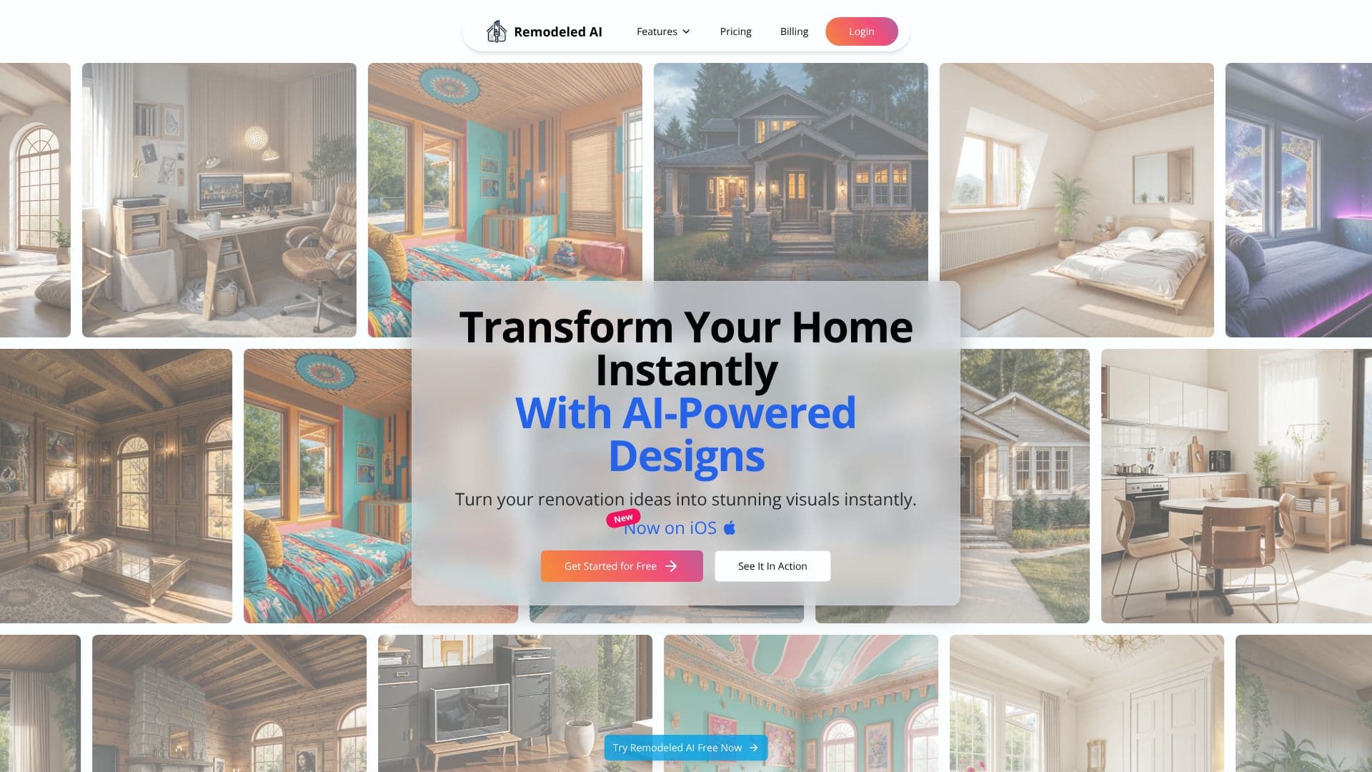 Tangkapan layar Remodeled AI