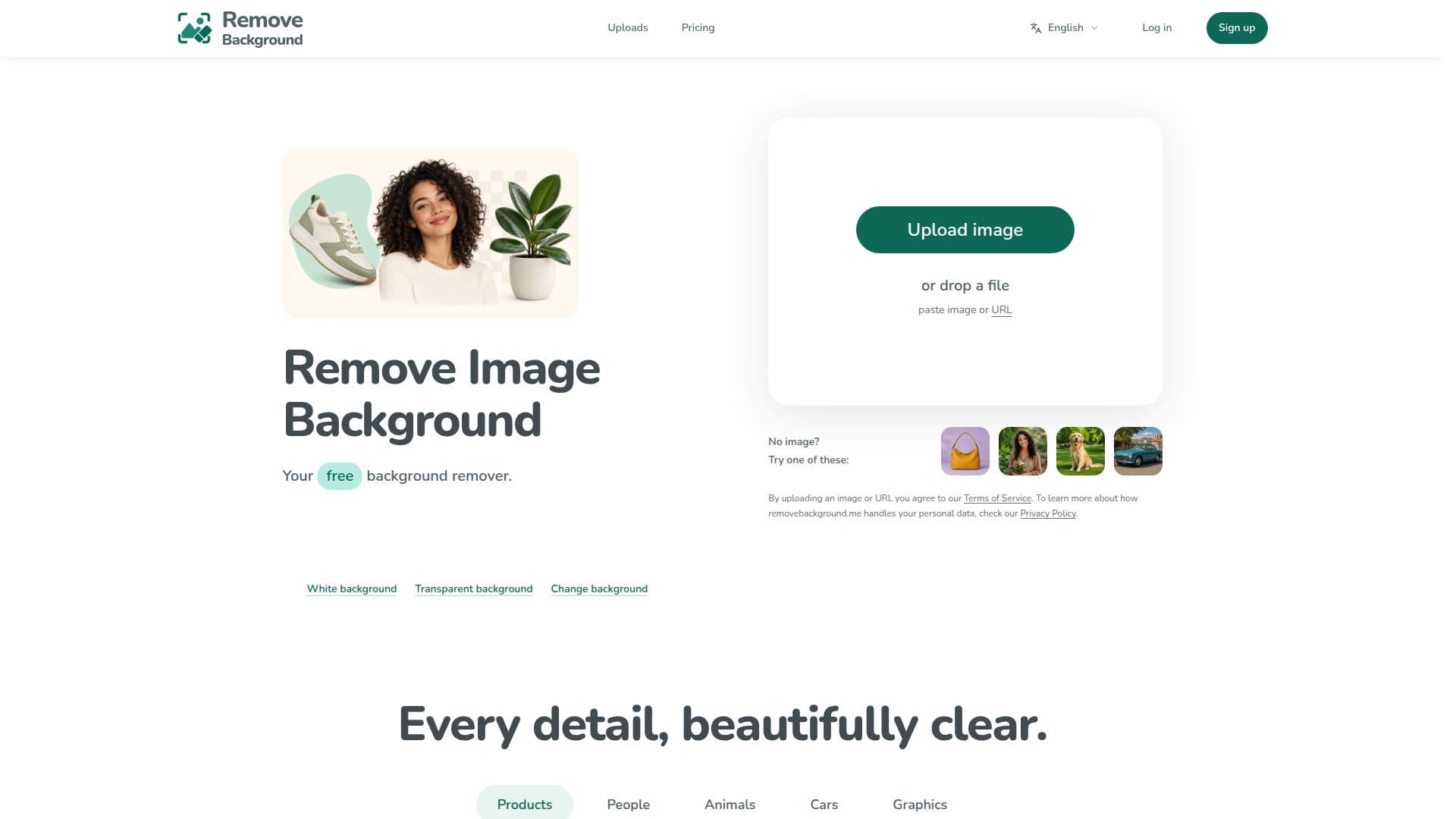 RemoveBackground.me screenshot