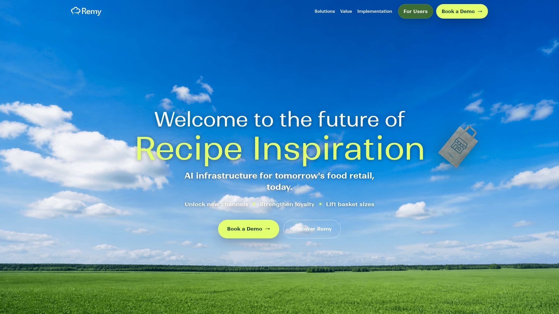 Remy - Infrastructure IA pour le Commerce Alimentaire screenshot