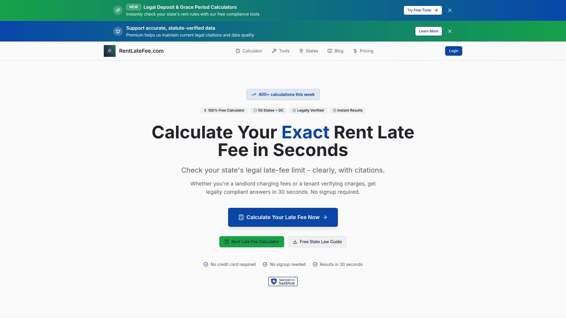 RentLateFee.com 스크린샷