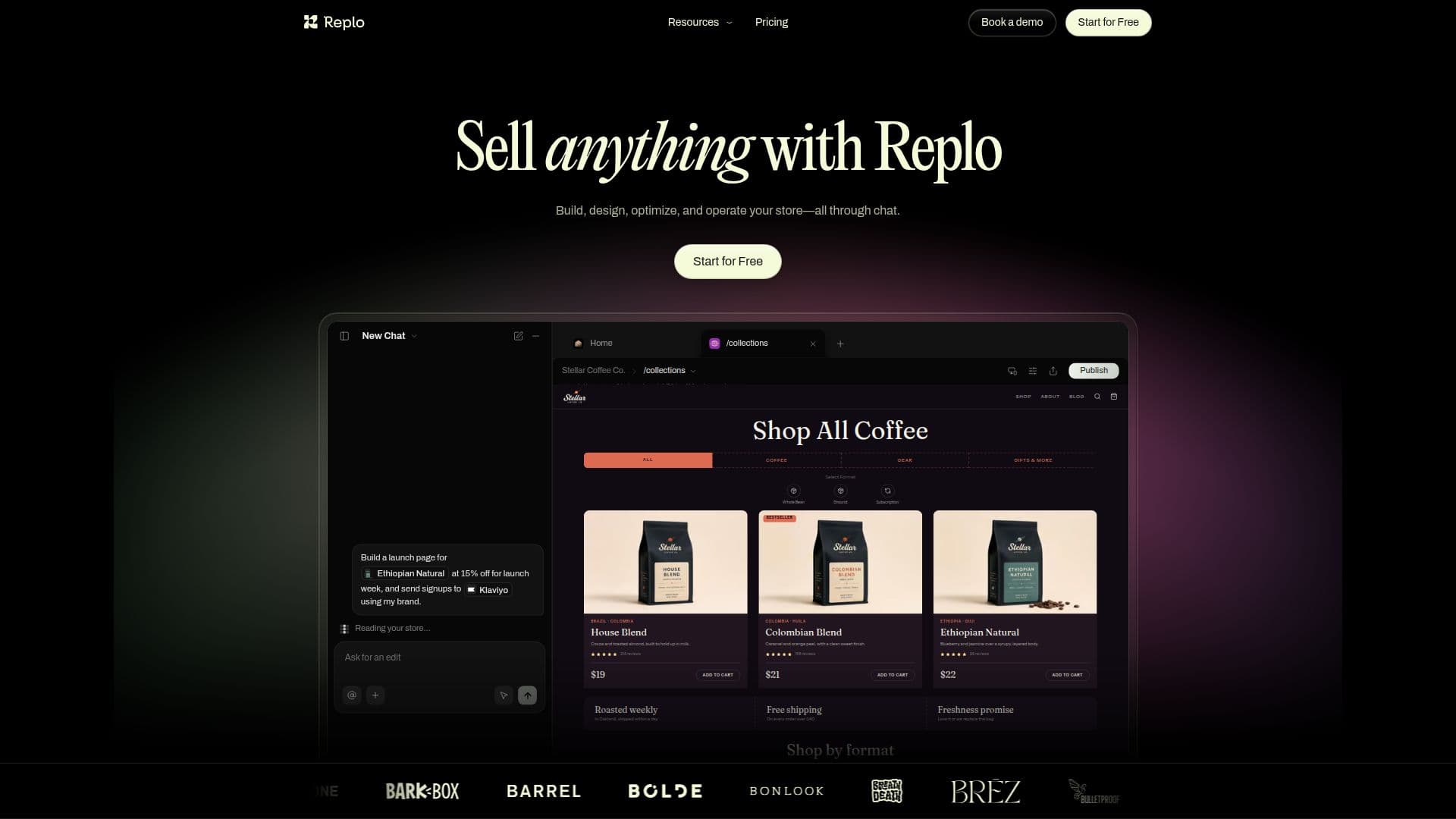 Replo | AI-Powered Store Management screenshot