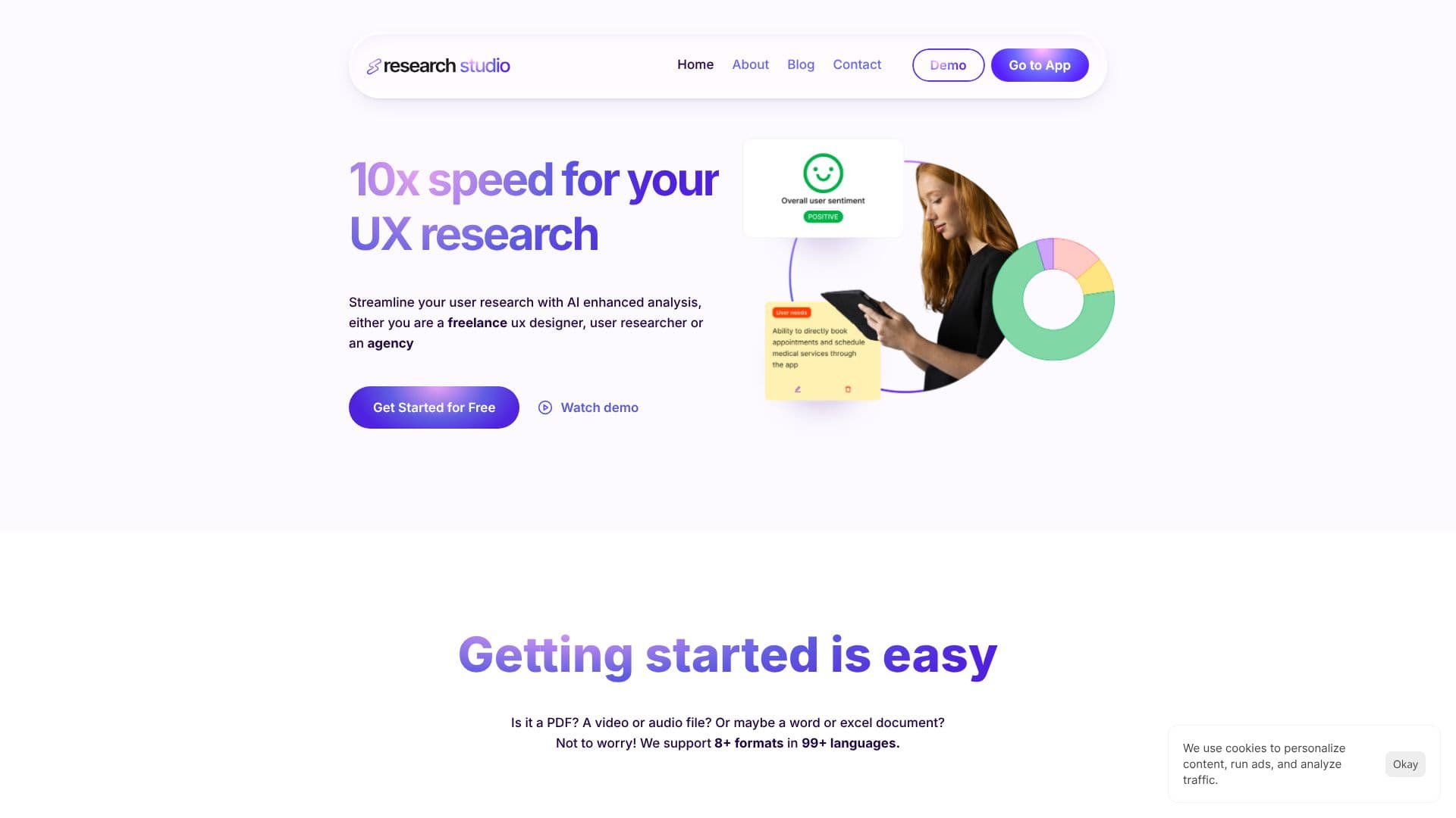 Captura de pantalla de Research Studio