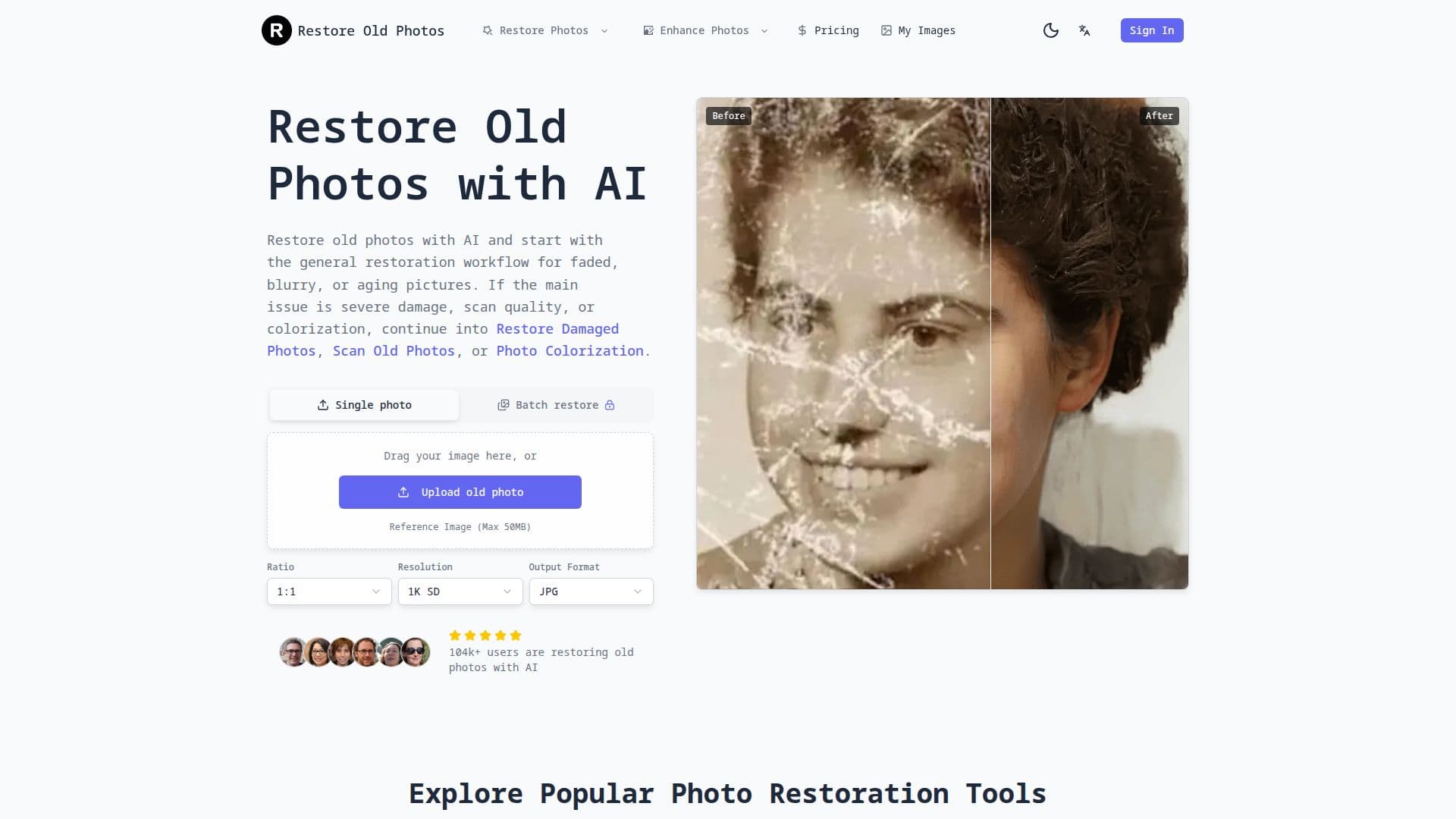 Restaurar Fotos Antiguas screenshot