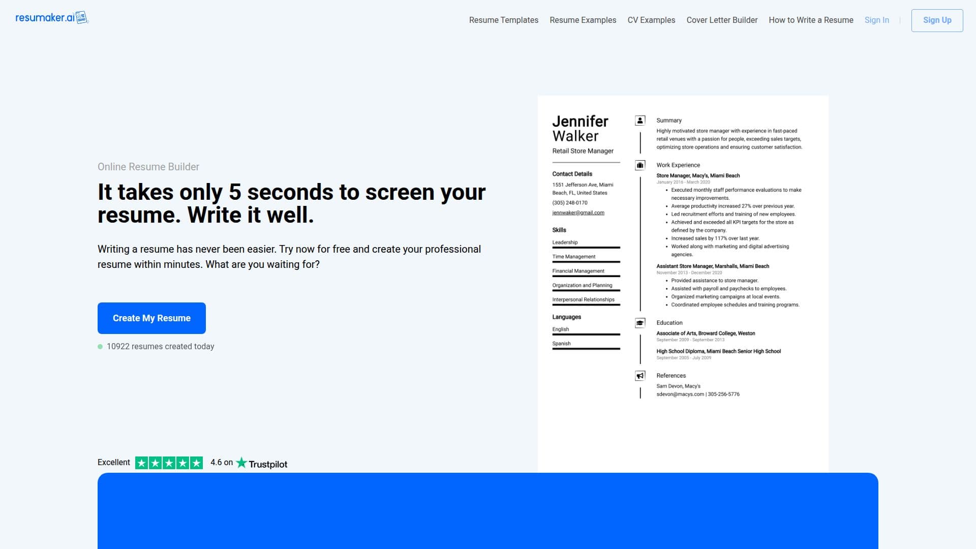 Resumaker.ai screenshot