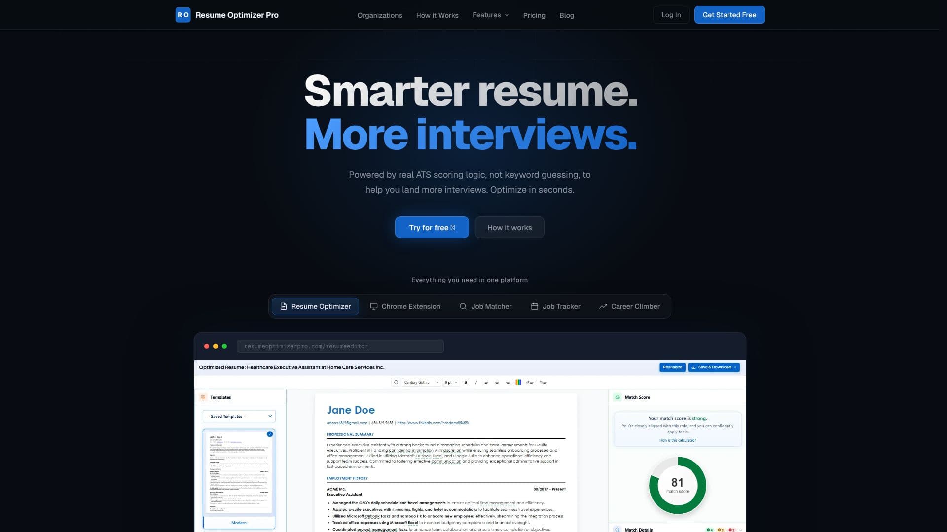 Capture d’écran de Resume Optimizer Pro