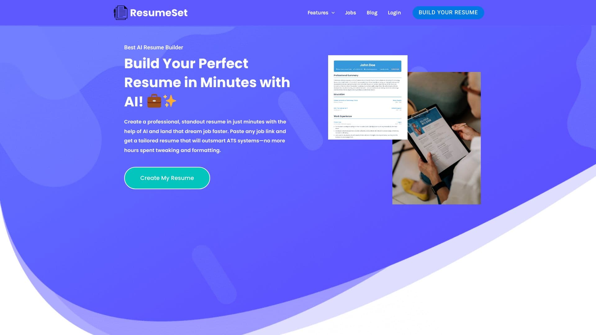 لقطة شاشة لـ ResumeSet AI Resume Builder