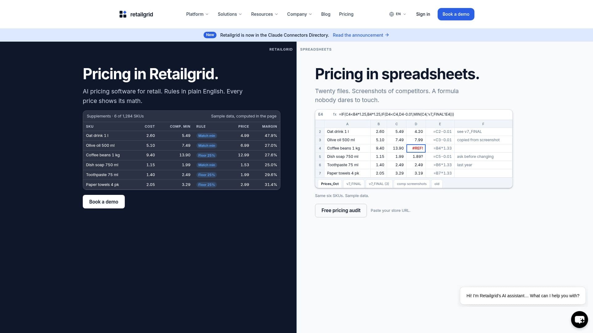 Retailgrid screenshot