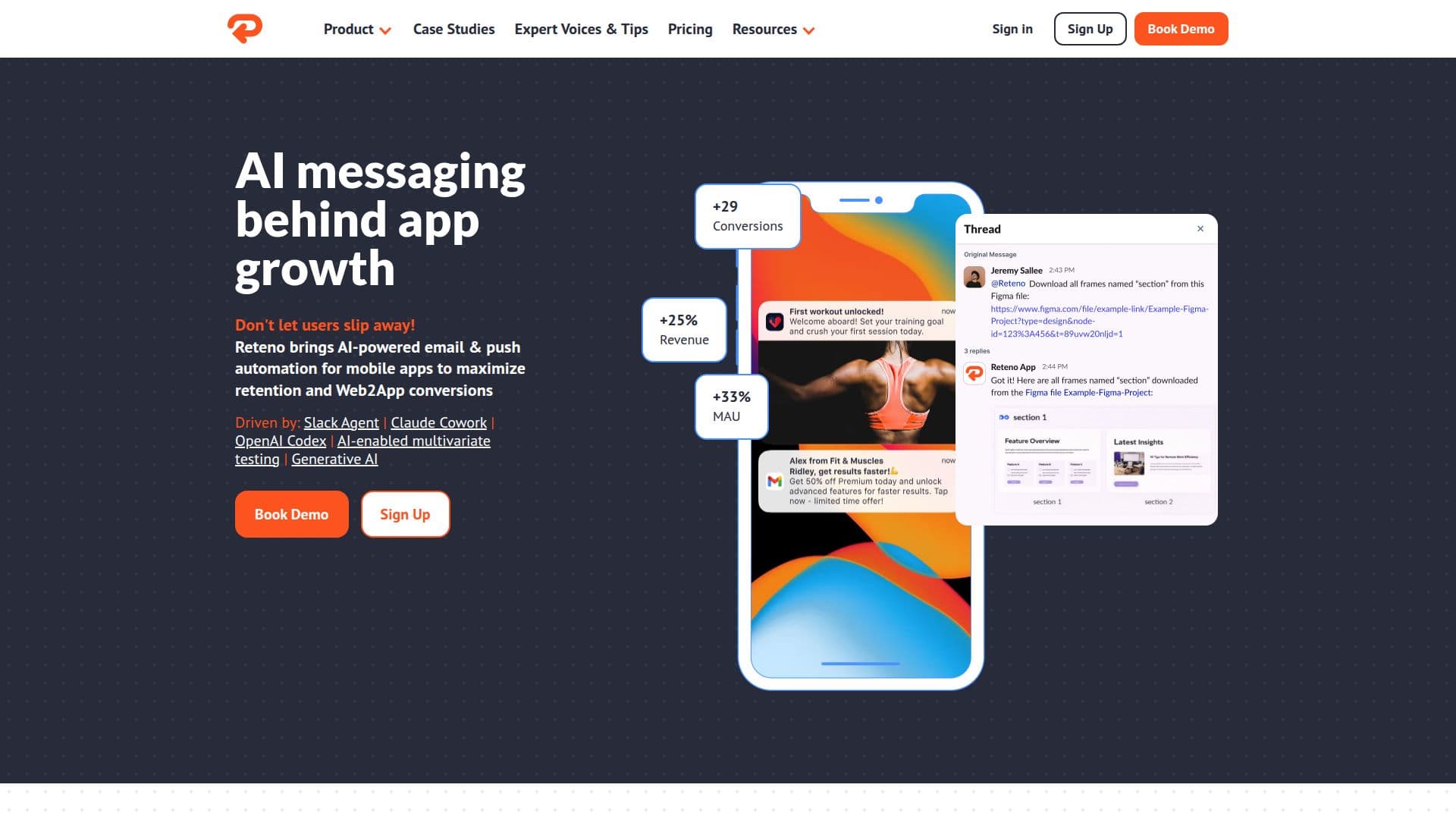 Reteno AI Messaging Platform screenshot