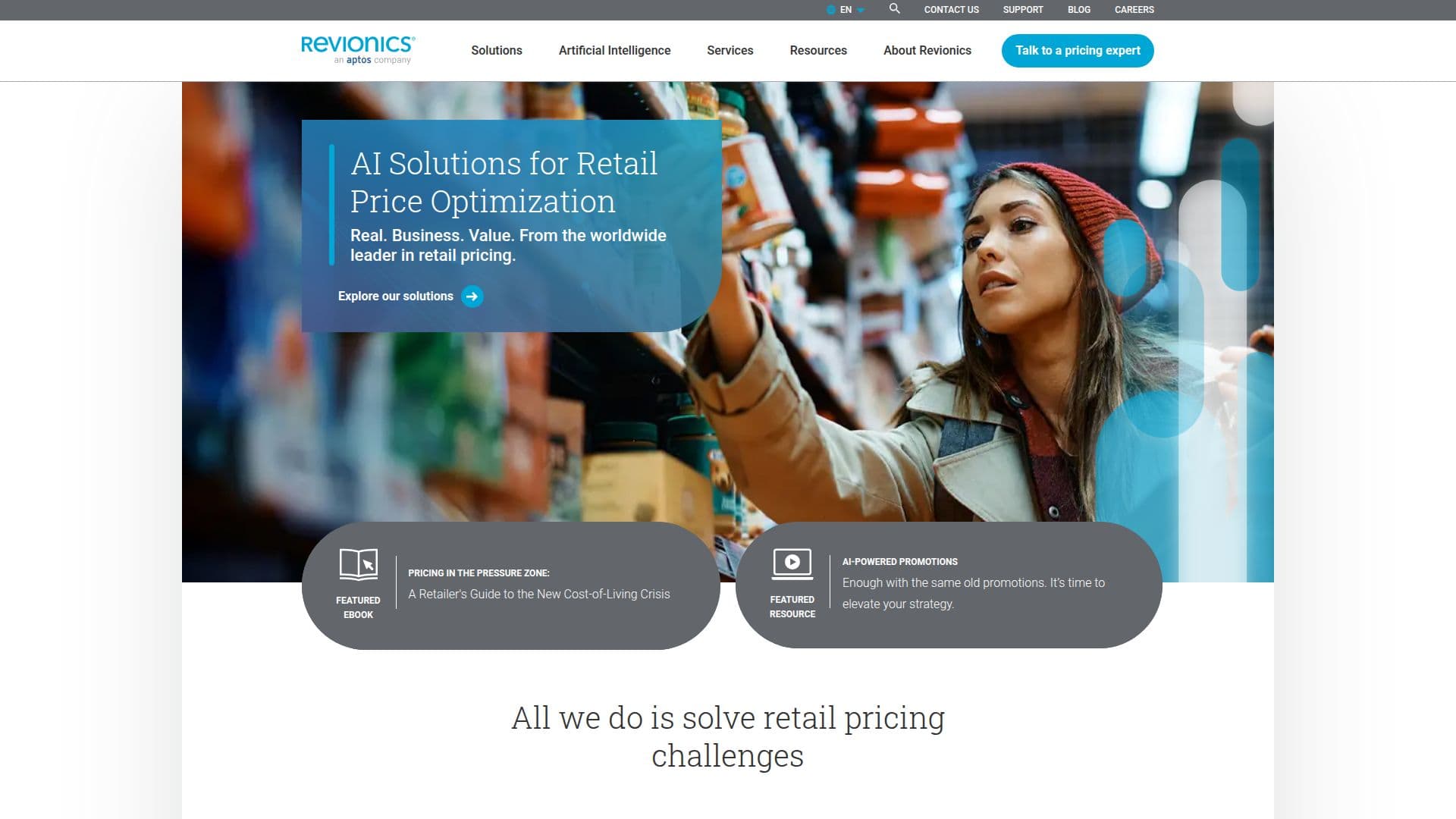 Revionics: AI-Powered Retail Price Optimization Software screenshot