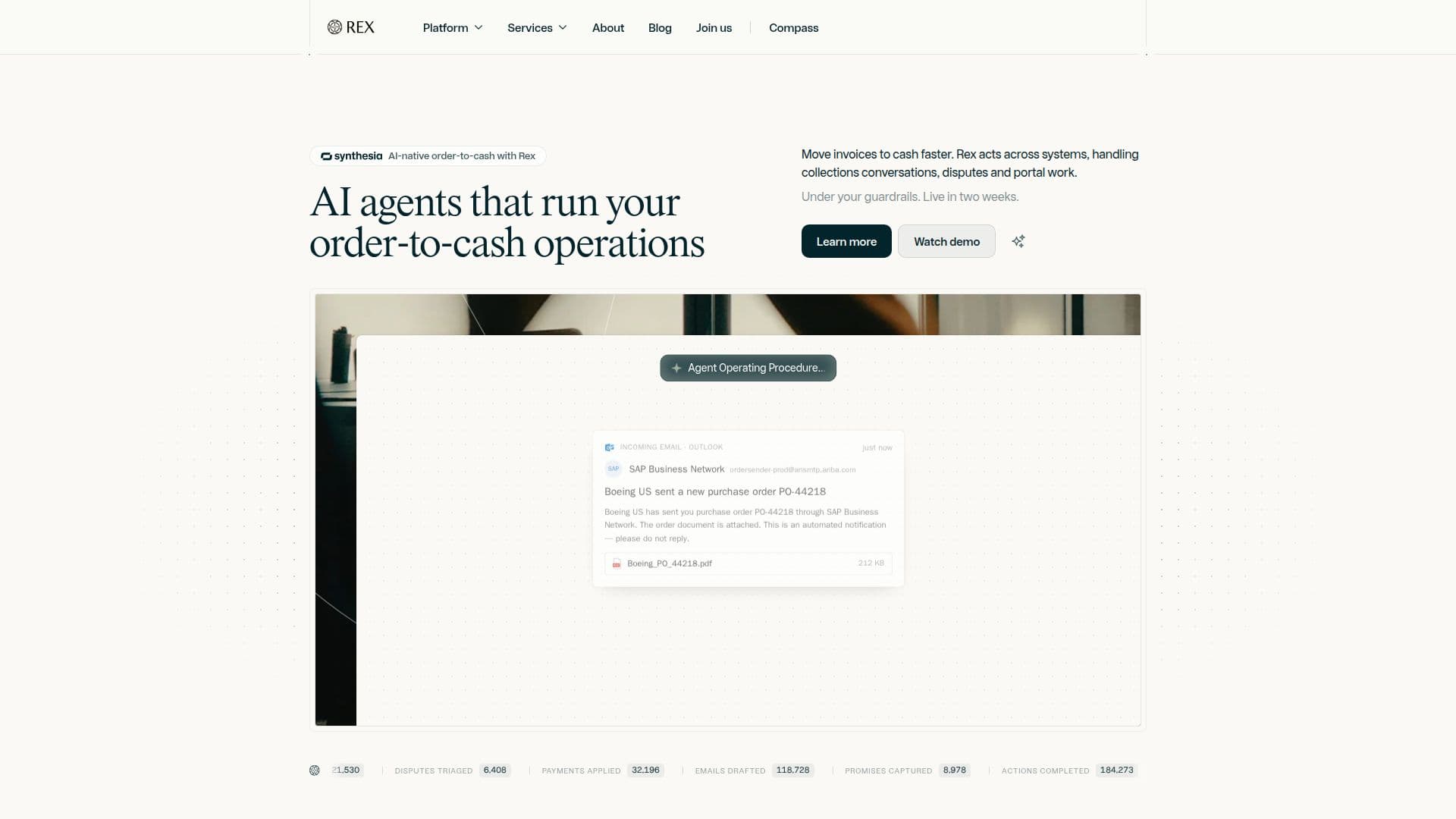 Rex CRM screenshot