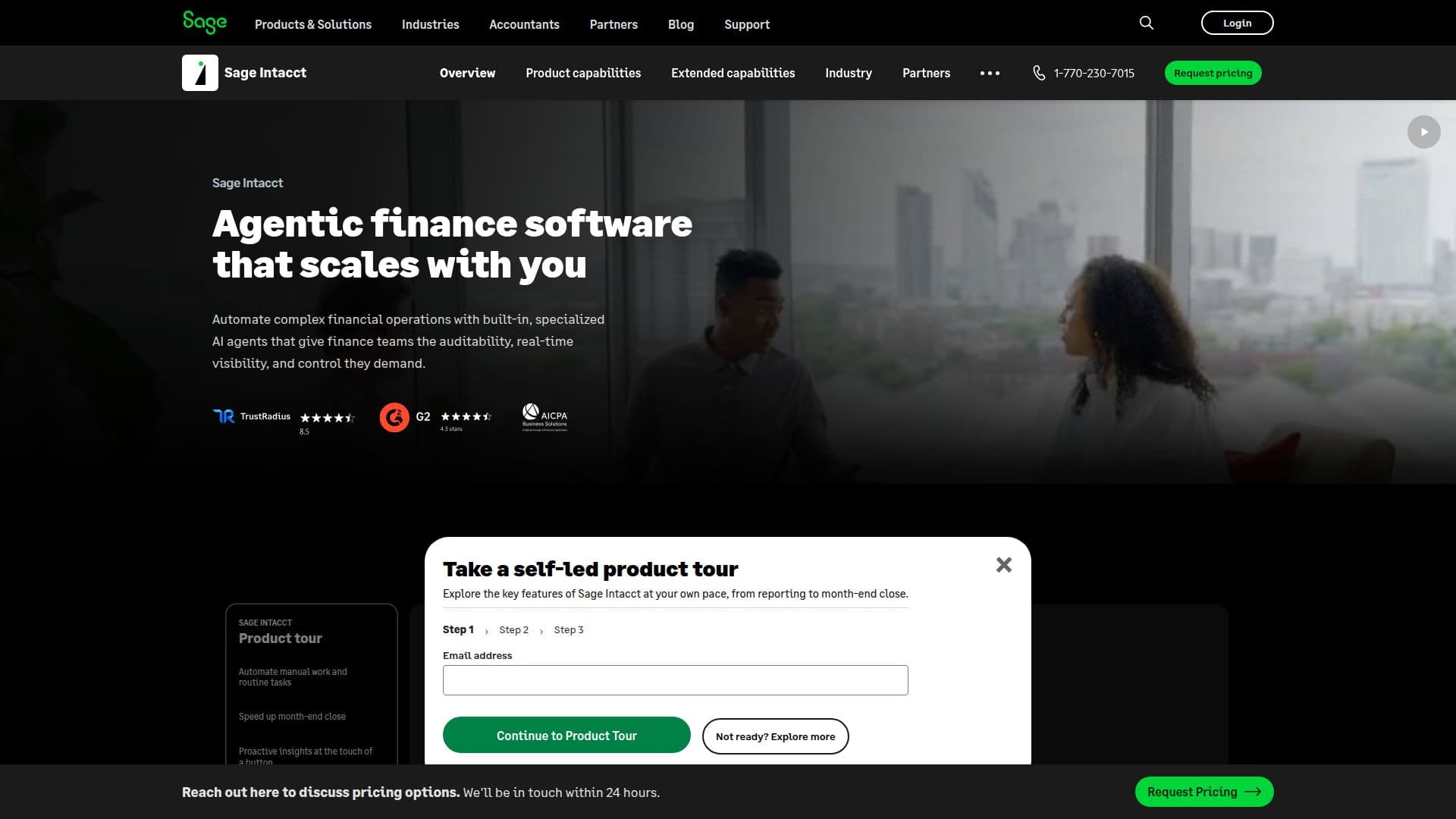 Sage Intacct Cloud Accounting Software screenshot
