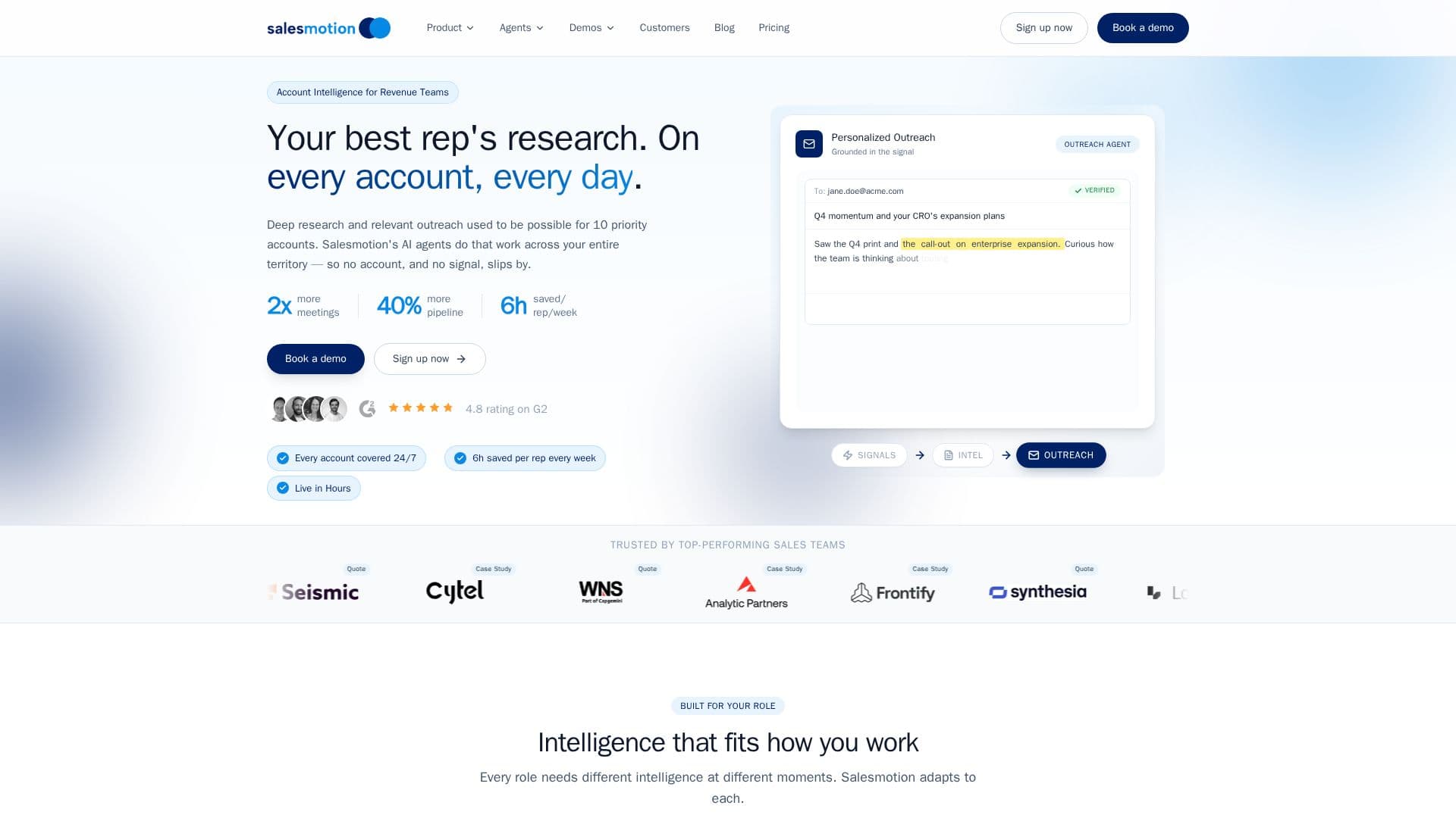 Salesmotion screenshot