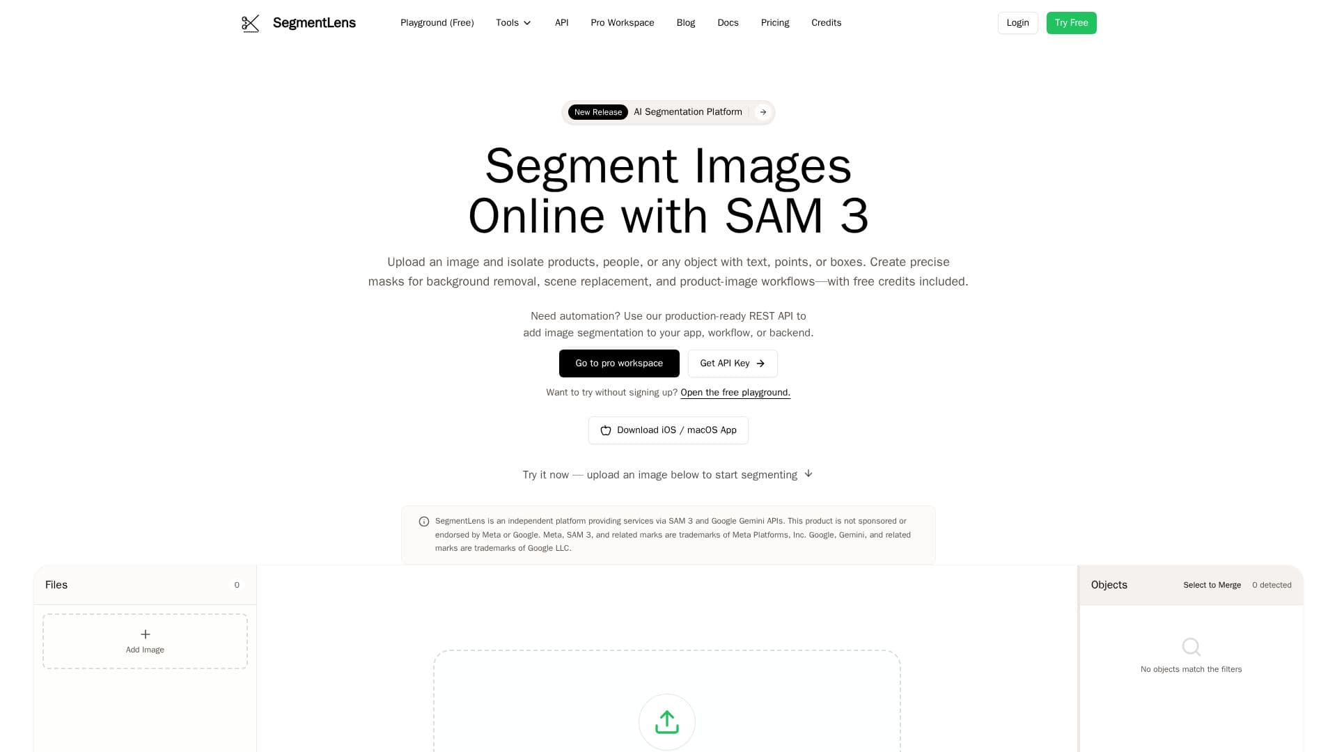 أداة تقسيم الصور SAM 3 screenshot