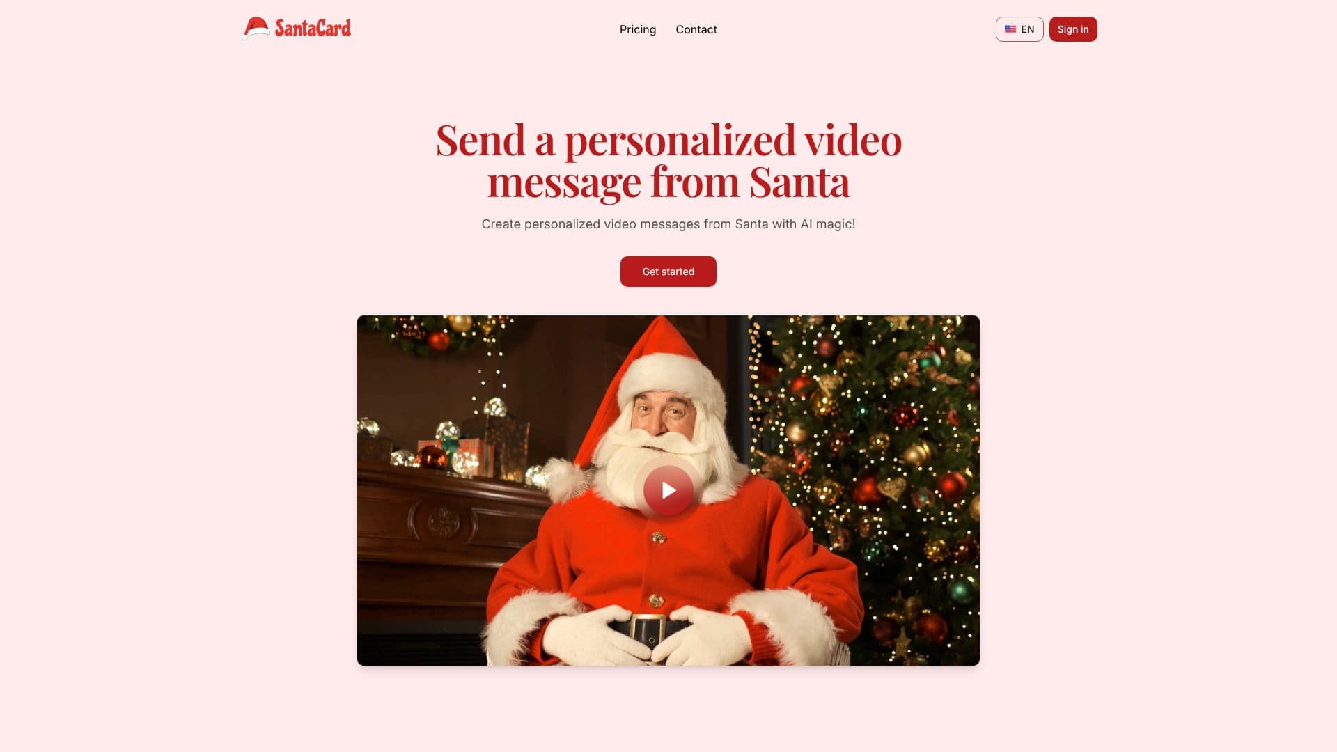 Capture d’écran de SantaCard AI Vidéo