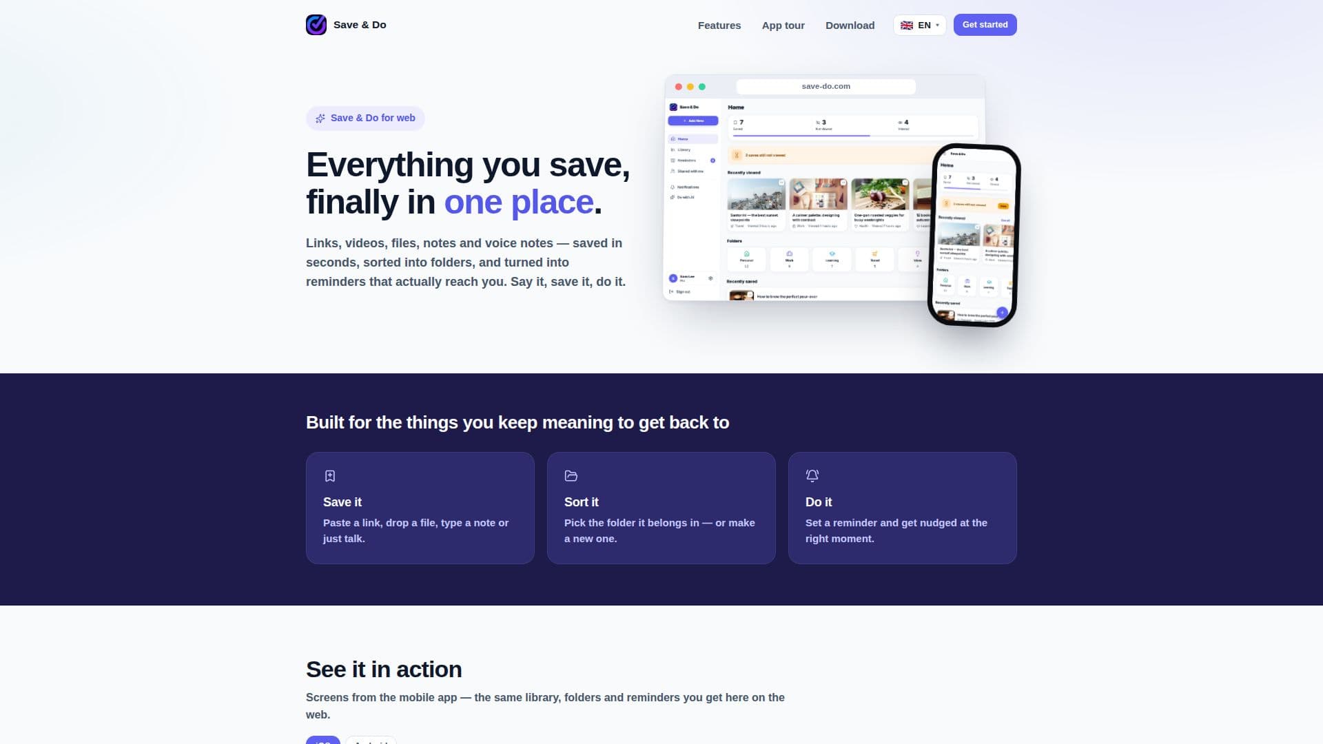Save & Do screenshot