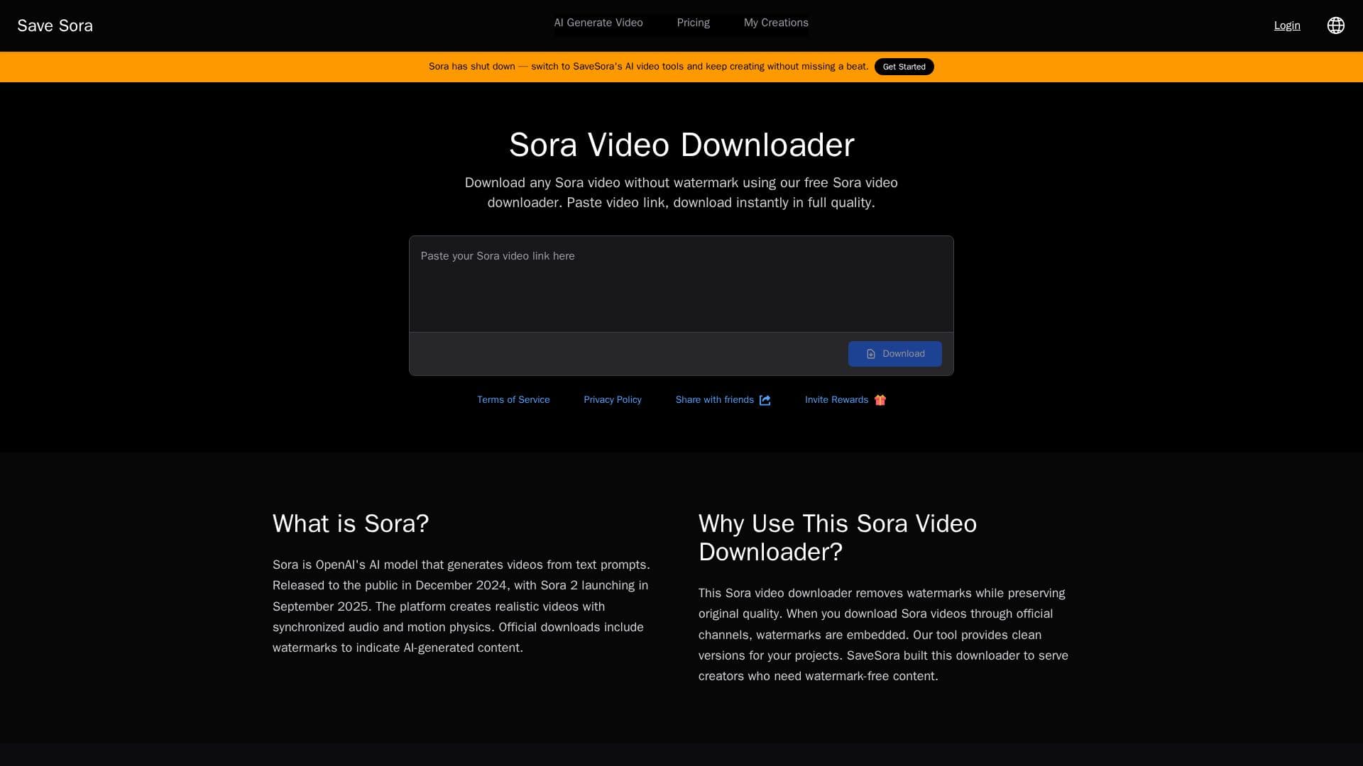 SaveSora screenshot
