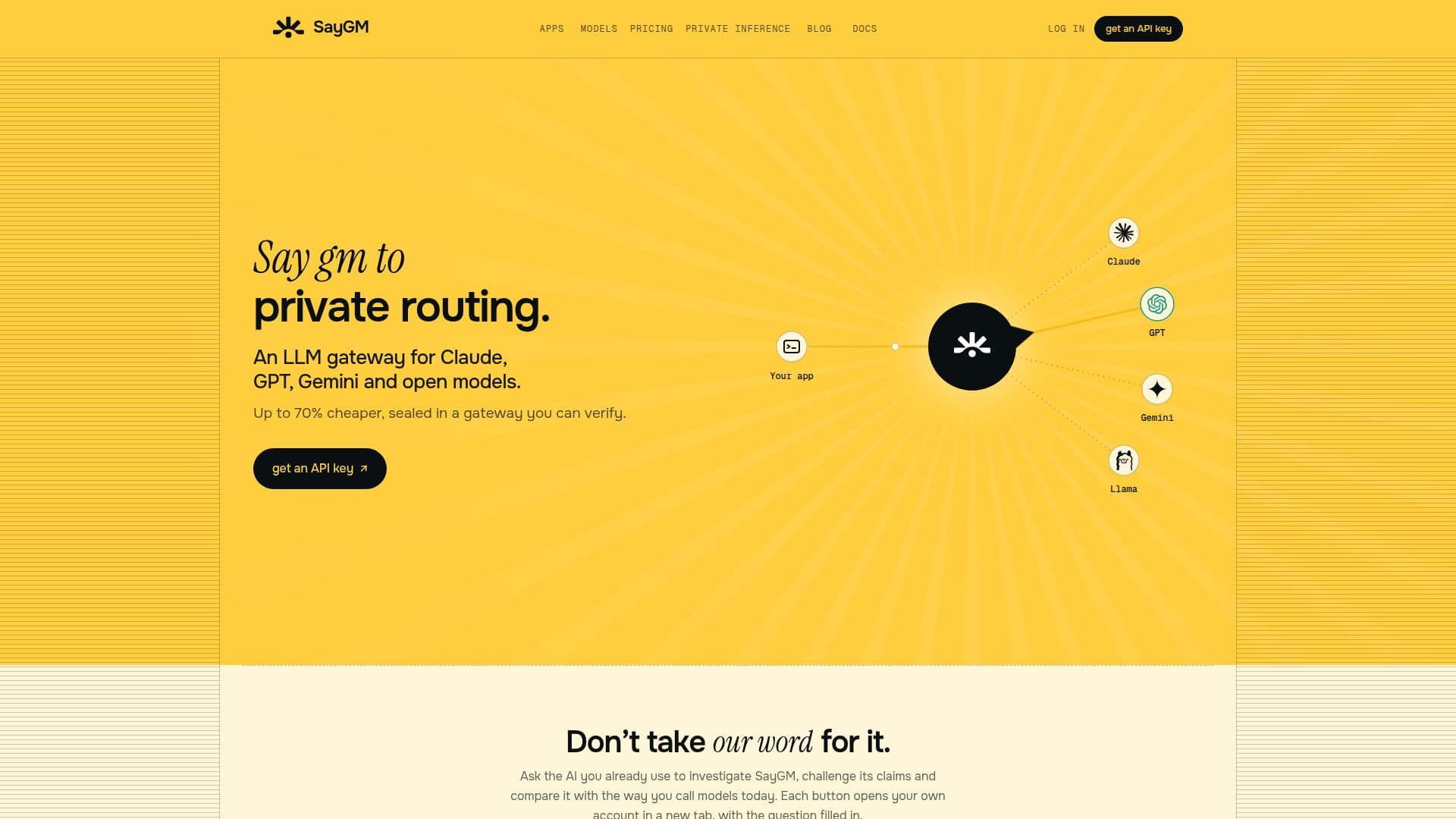 Screenshot von SayGM