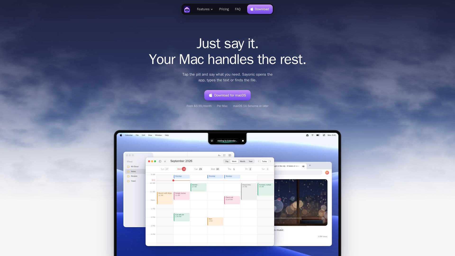 Sayonic screenshot