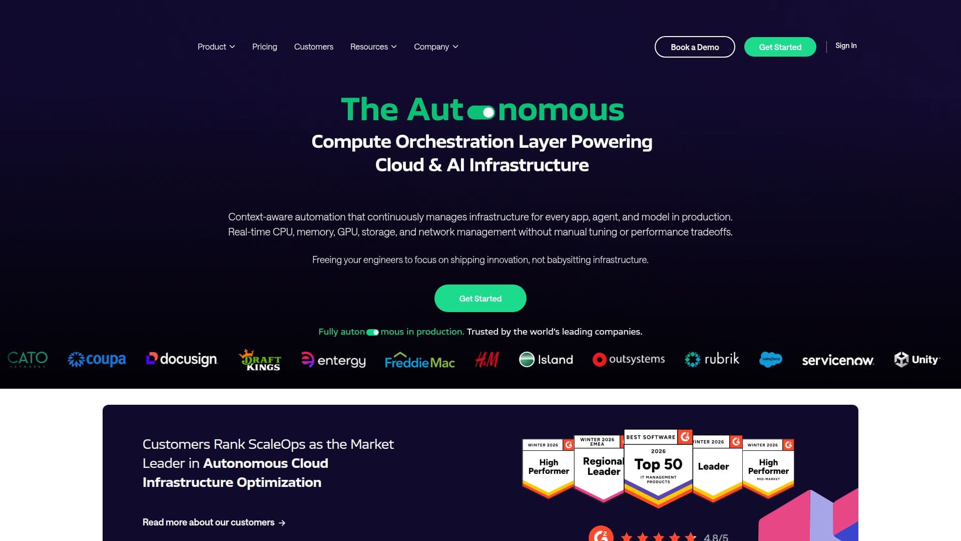 ScaleOps – Kubernetes Resource Optimization screenshot