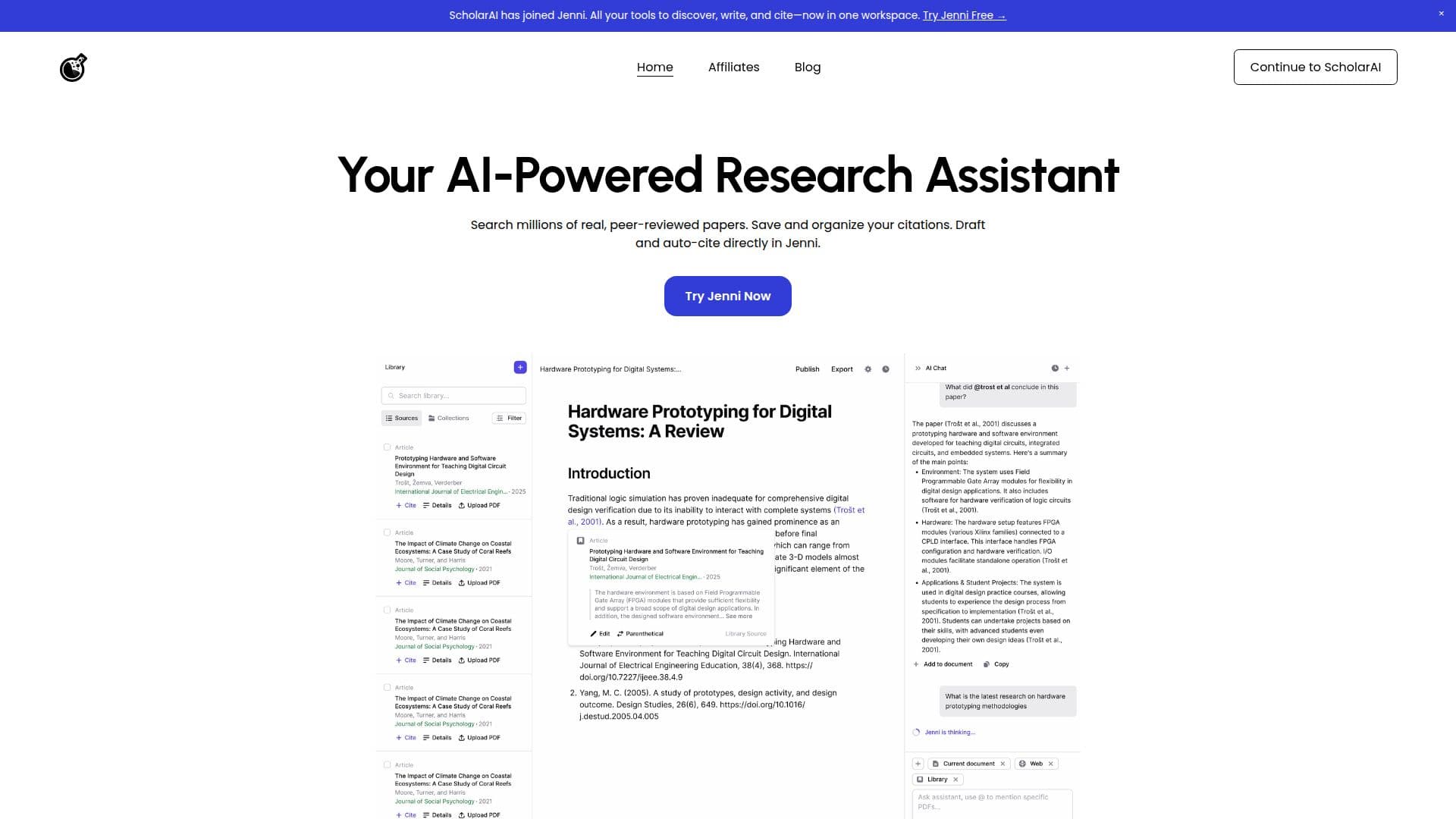 ScholarAI 스크린샷
