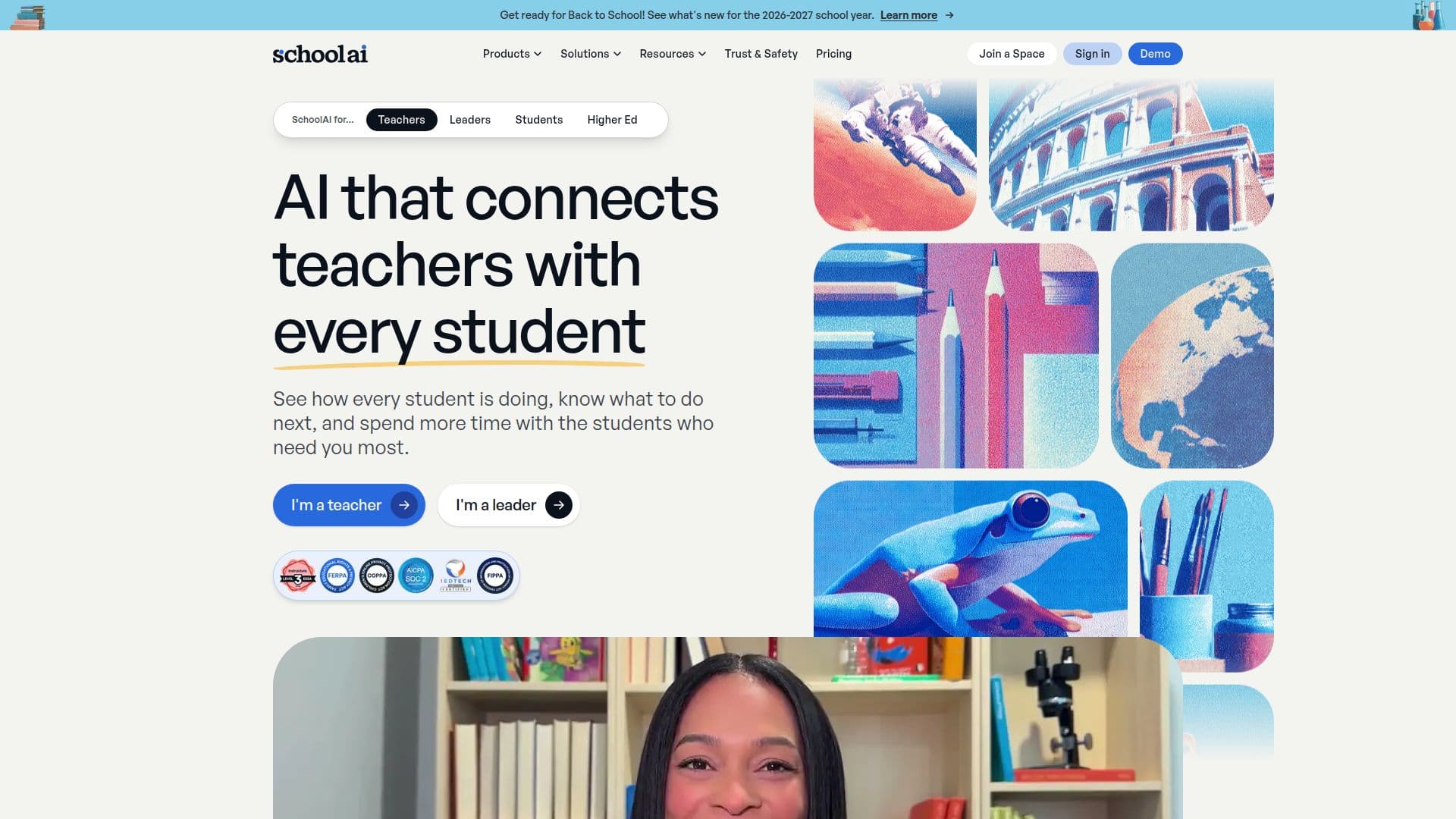 Screenshot von SchoolAI