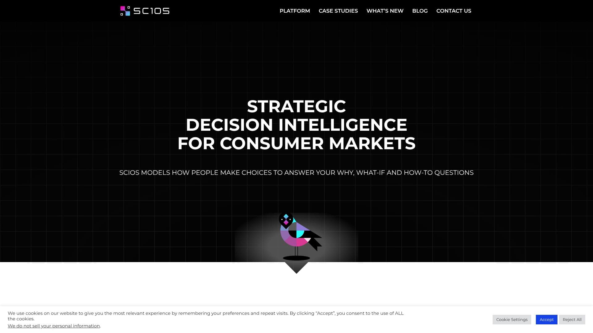 Screenshot von Scios.ai Strategic Decision Intelligence