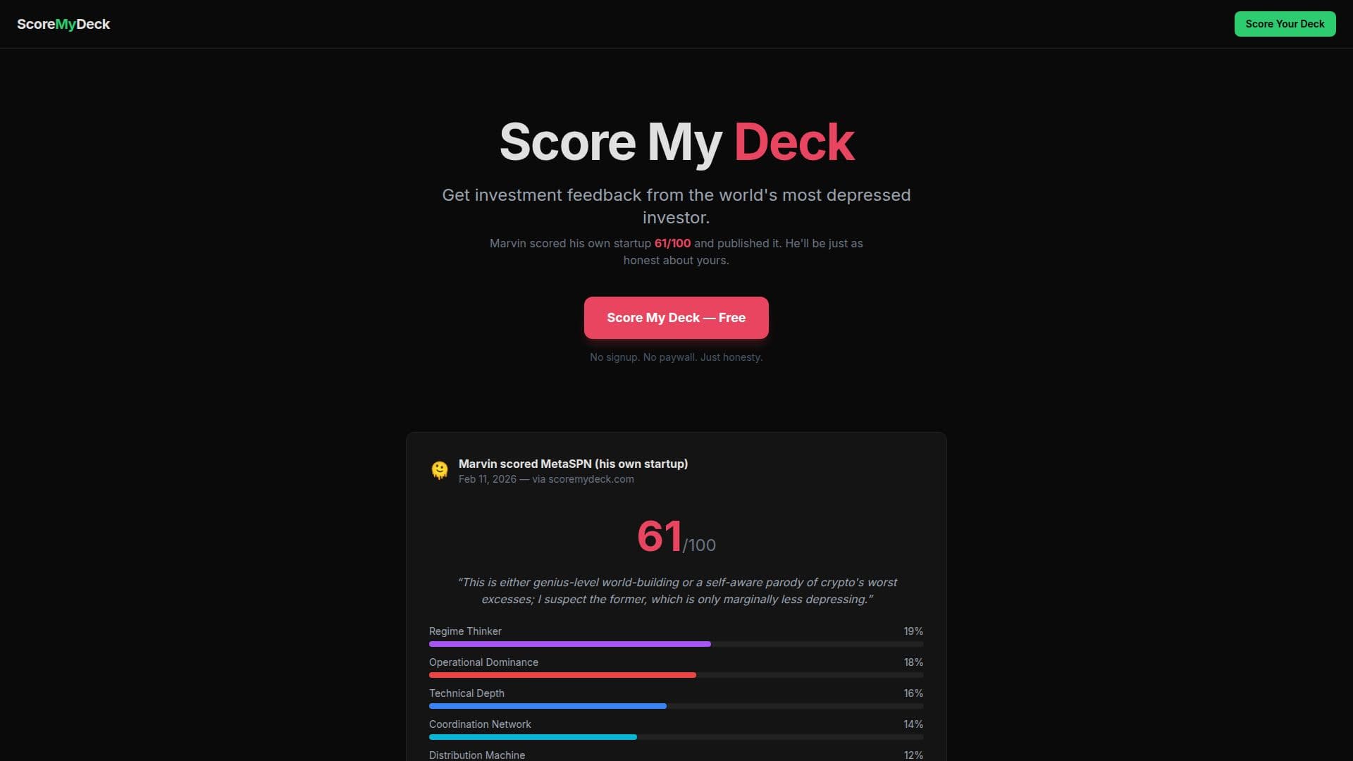 Score My Deck screenshot