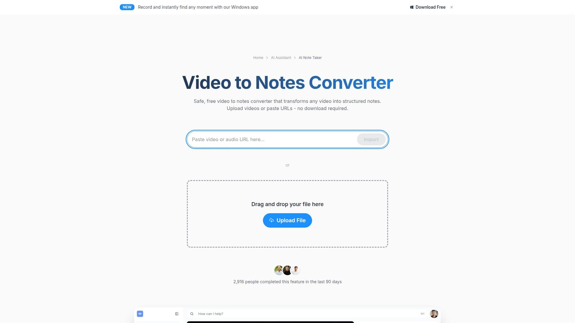 ScreenApp Video to Notes Converter screenshot