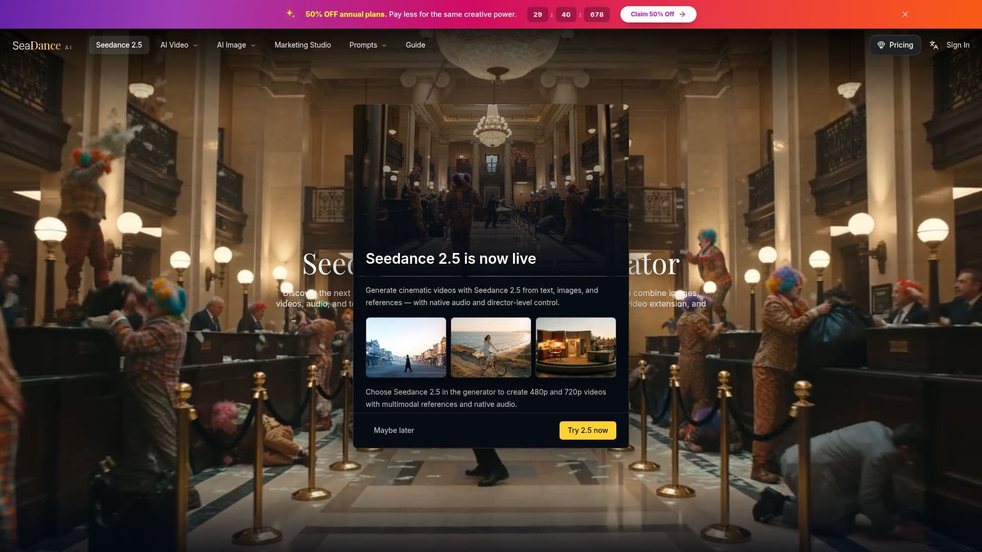 Seedance 2.5 Video Generator screenshot