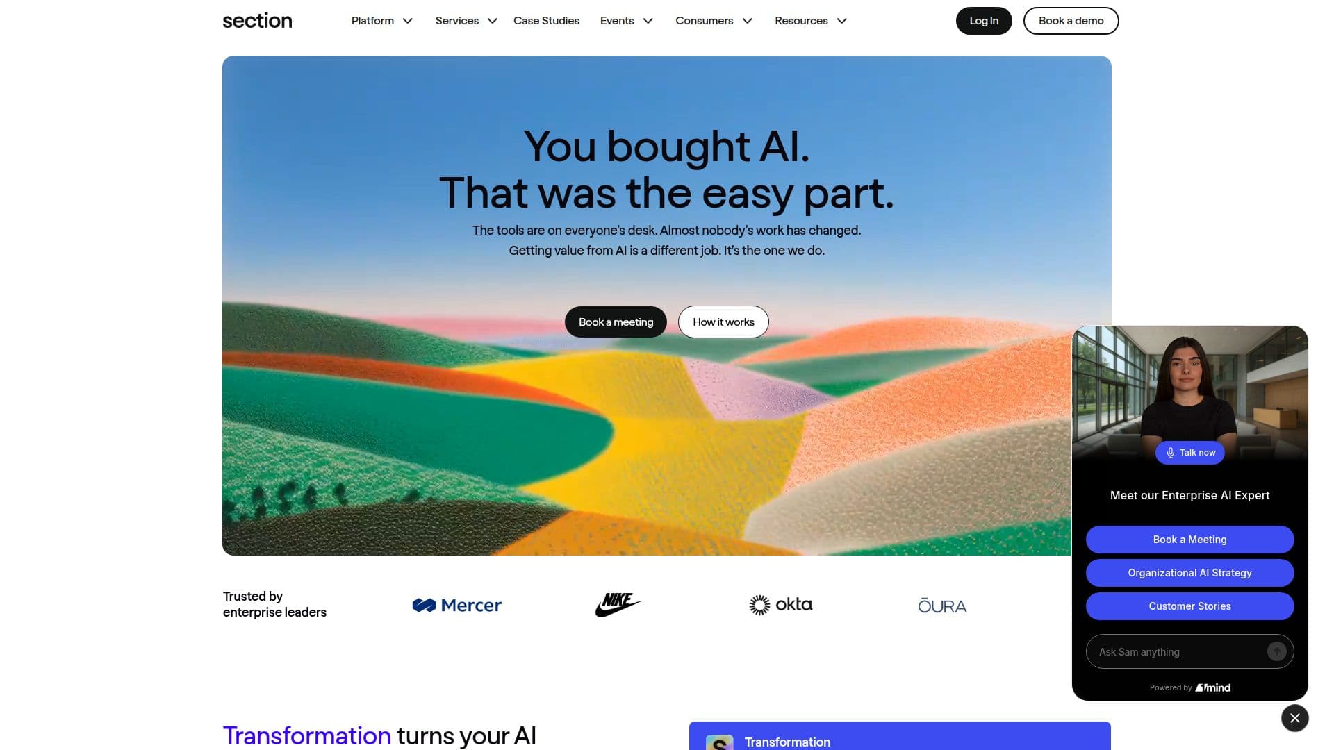 Section AI のスクリーンショット