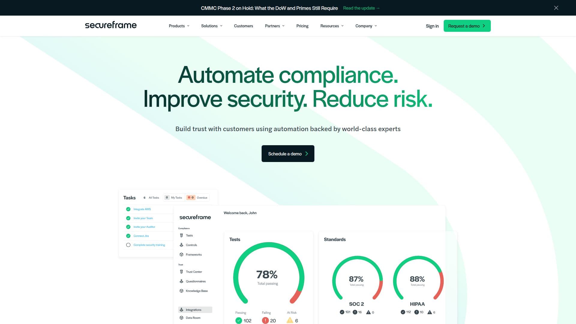 Tangkapan layar Secureframe
