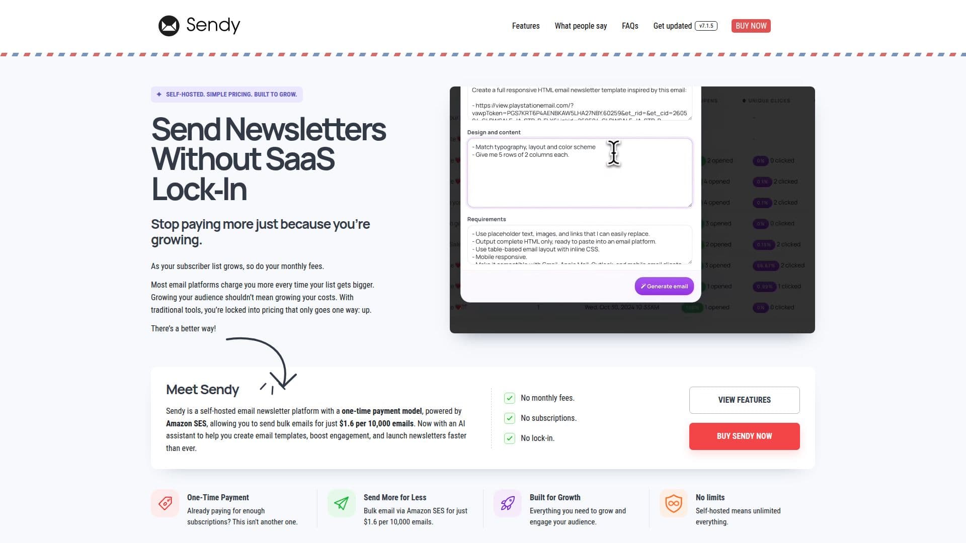 Sendy - Selbstgehostete E-Mail-Plattform screenshot