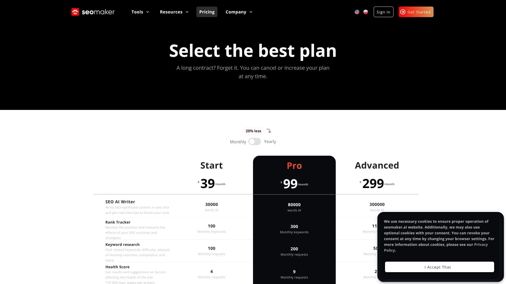 Seomaker screenshot