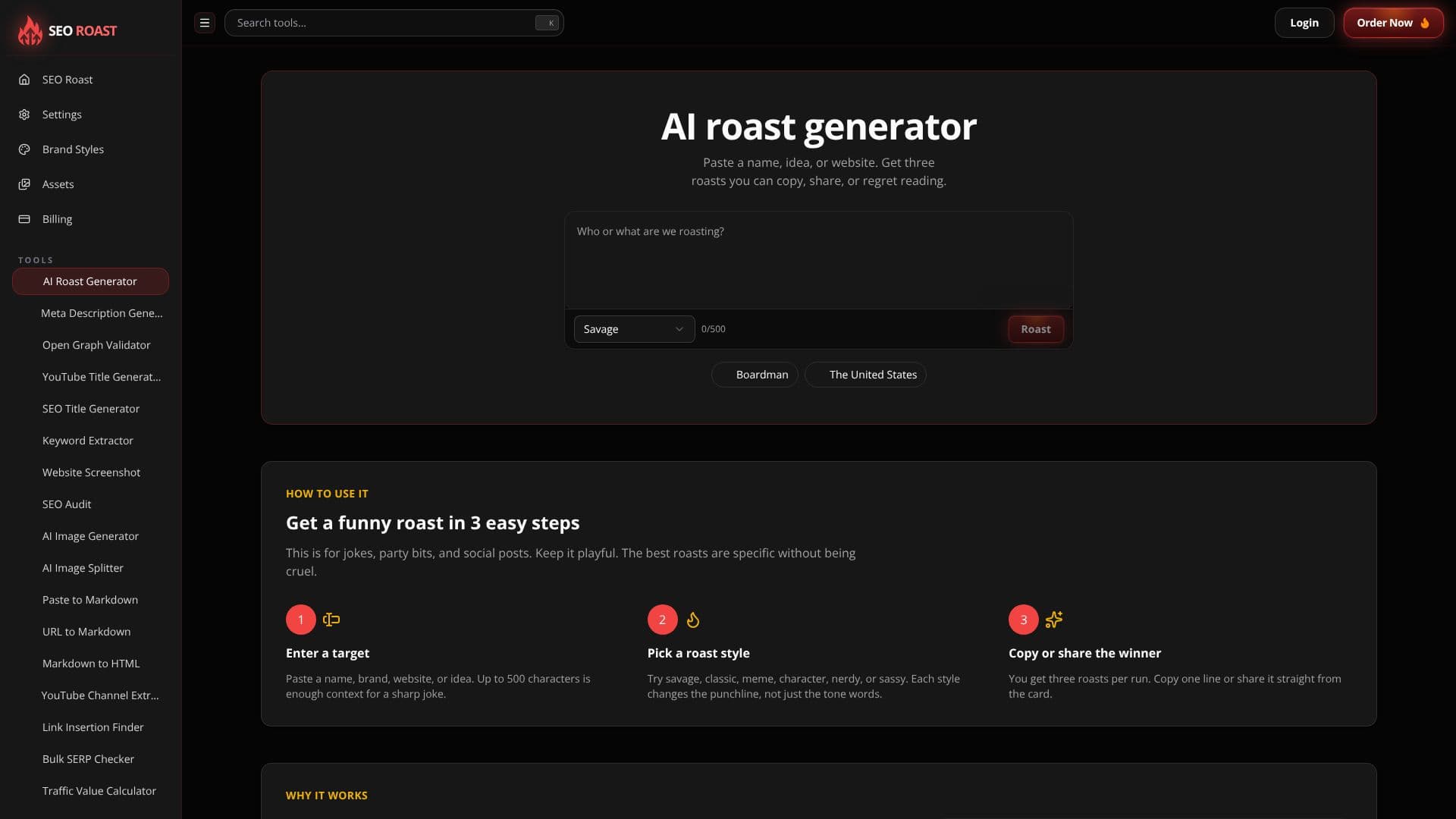 Screenshot von SEO-Titel-Generator