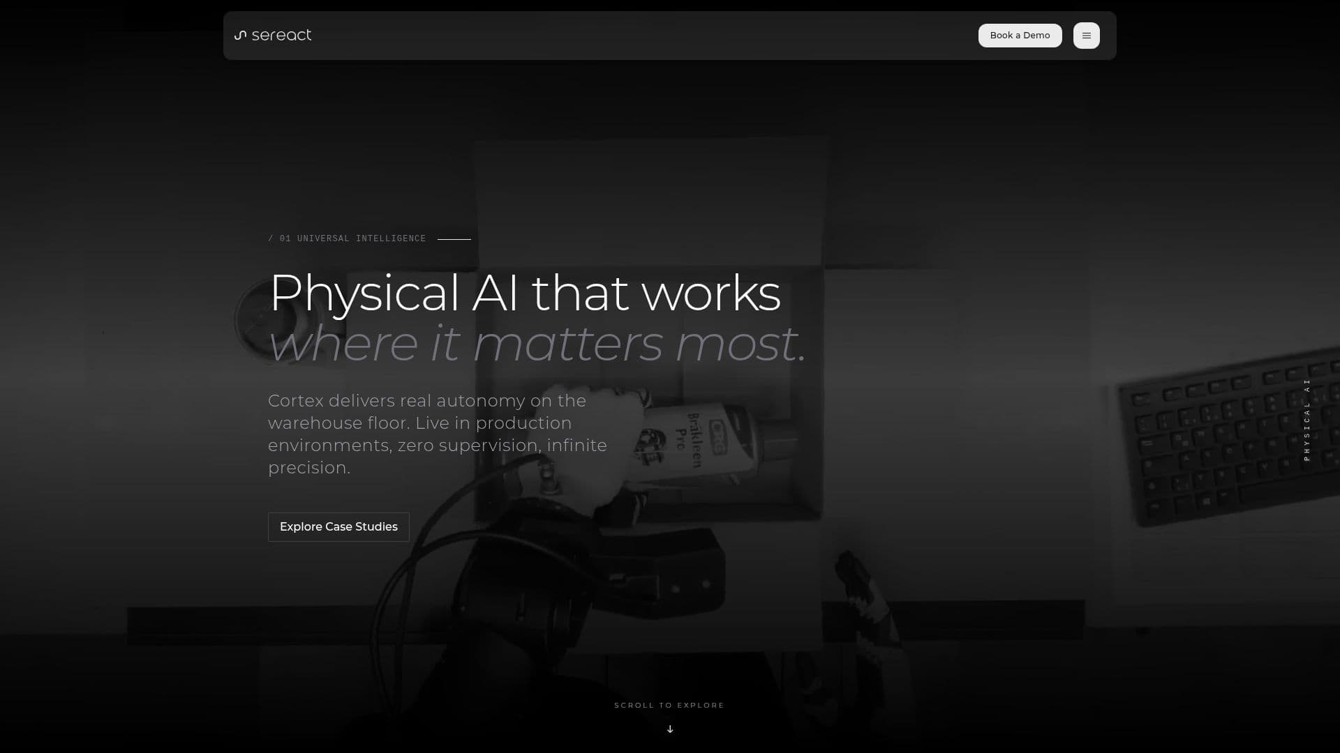 Sereact AI Robotics Plattform screenshot